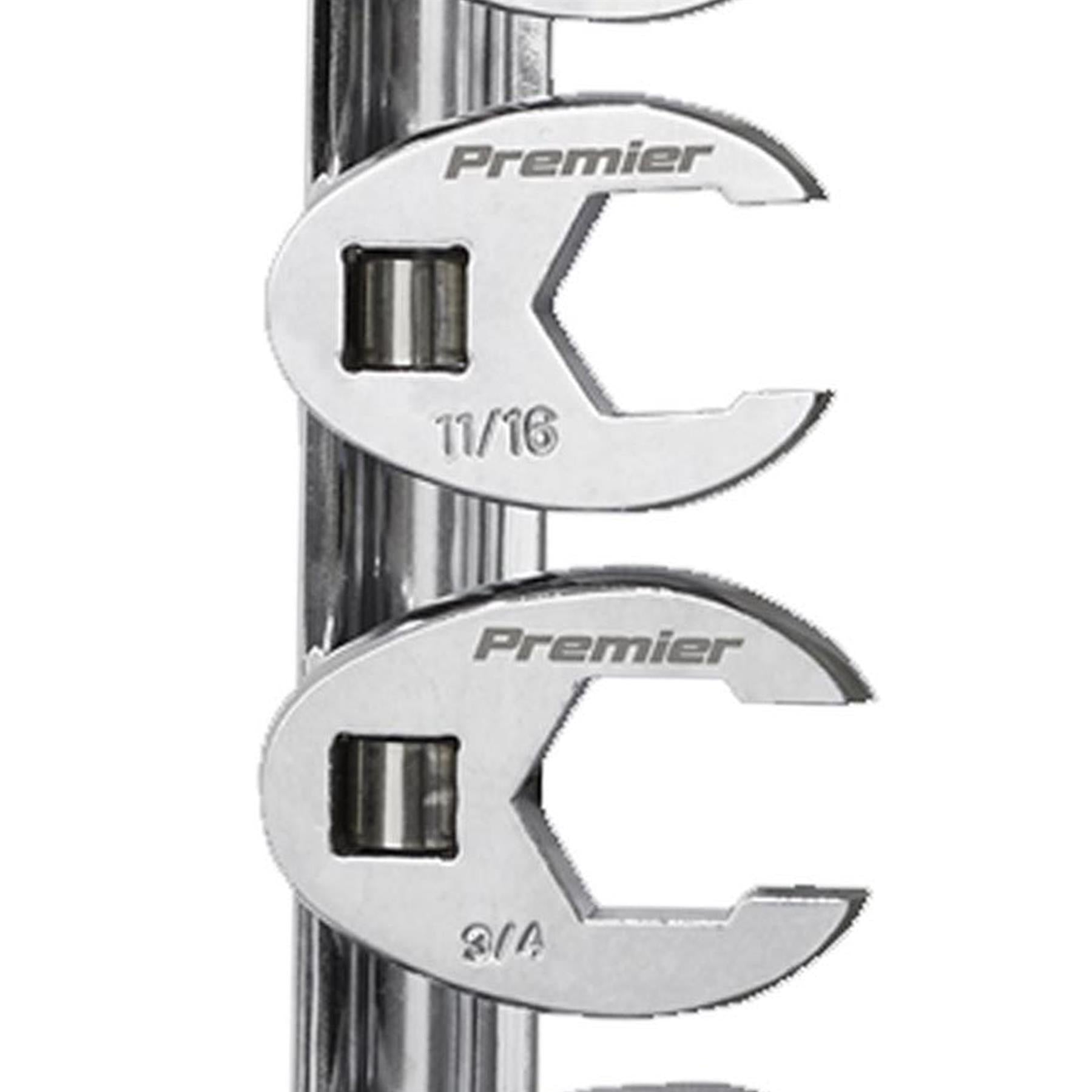 Sealey Crow's Foot Spanner Set 8pc 3/8"Sq Drive Imperial