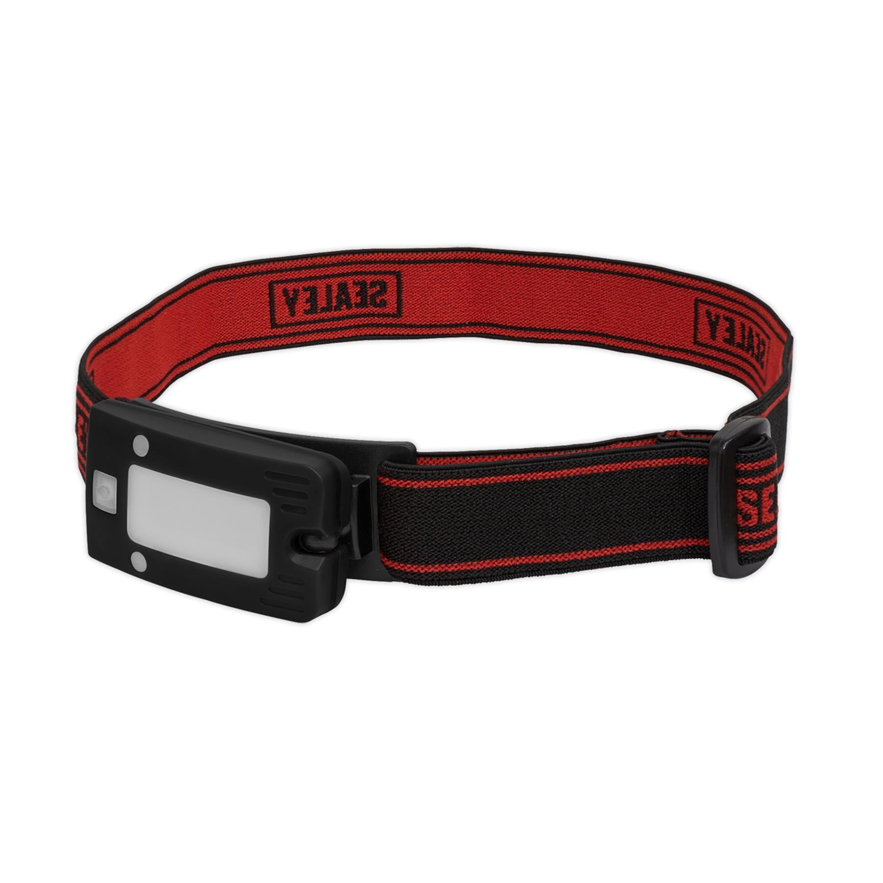 Sealey Rechargeable Head Torch Auto-Sensor Black 2W COB LED