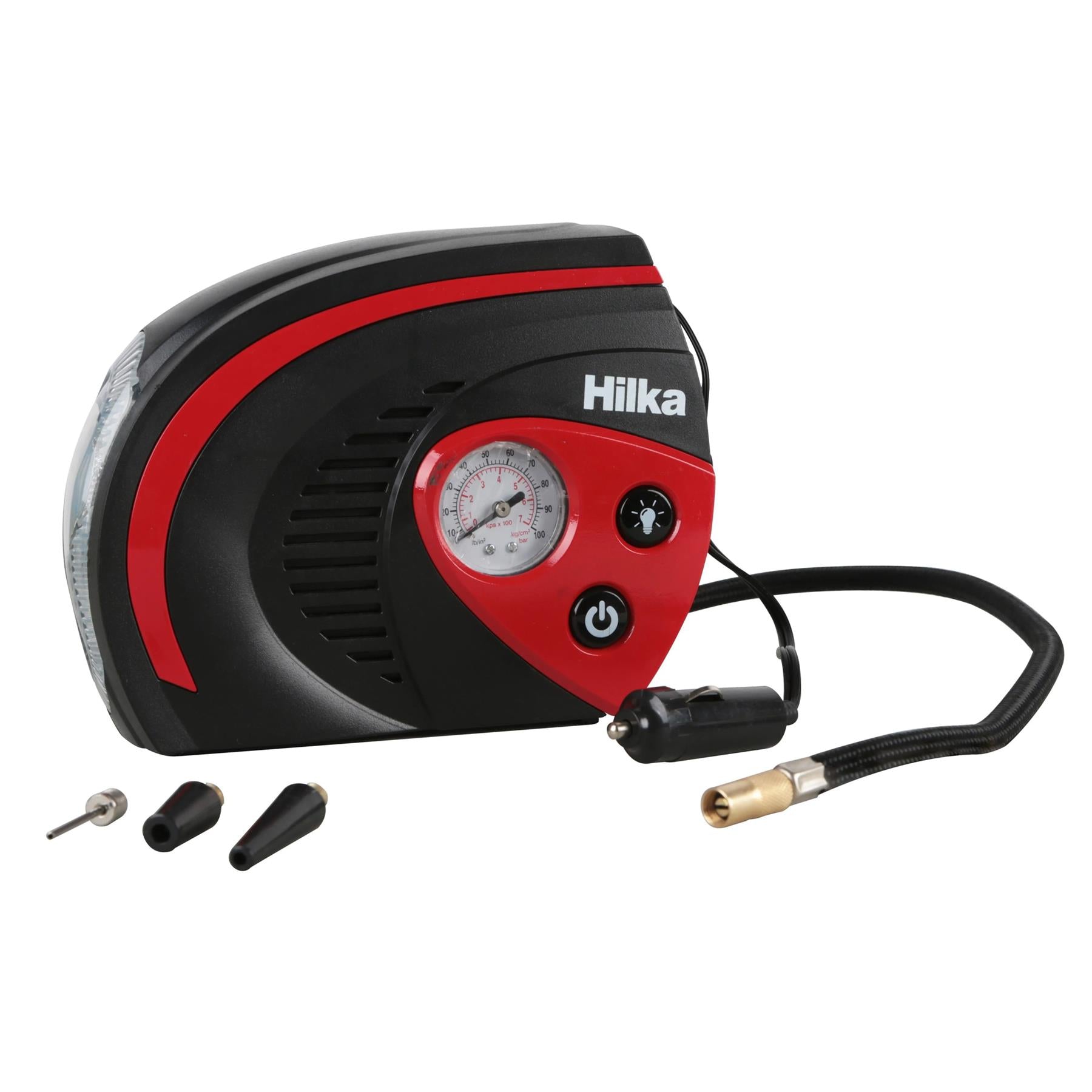 Skill Compressor Compact Car Tyre Inflator with LED Light Quick Inflation 100 psi ...