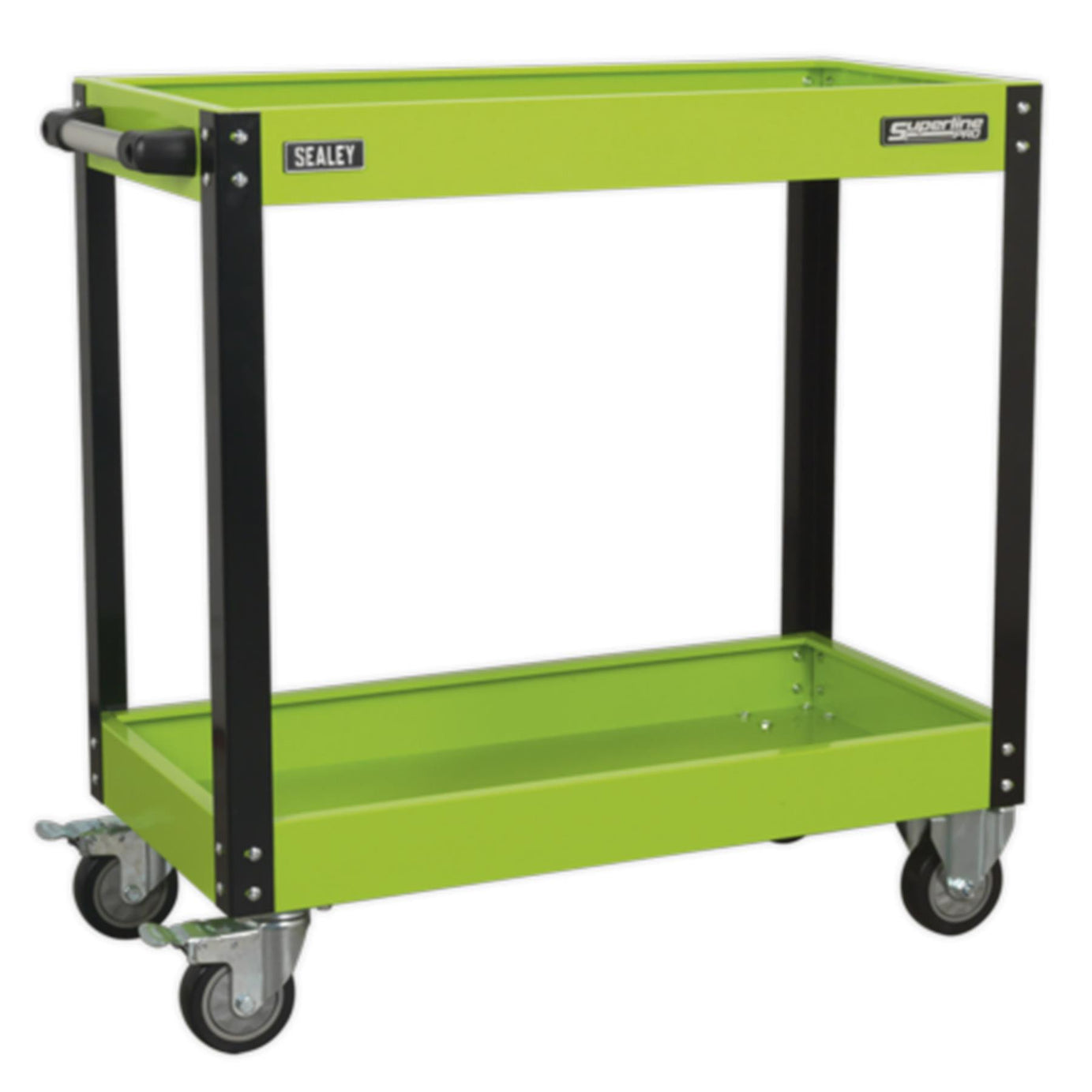 Sealey Workshop Trolley 2-Level Heavy-Duty - Hi-Vis Green CX109HV