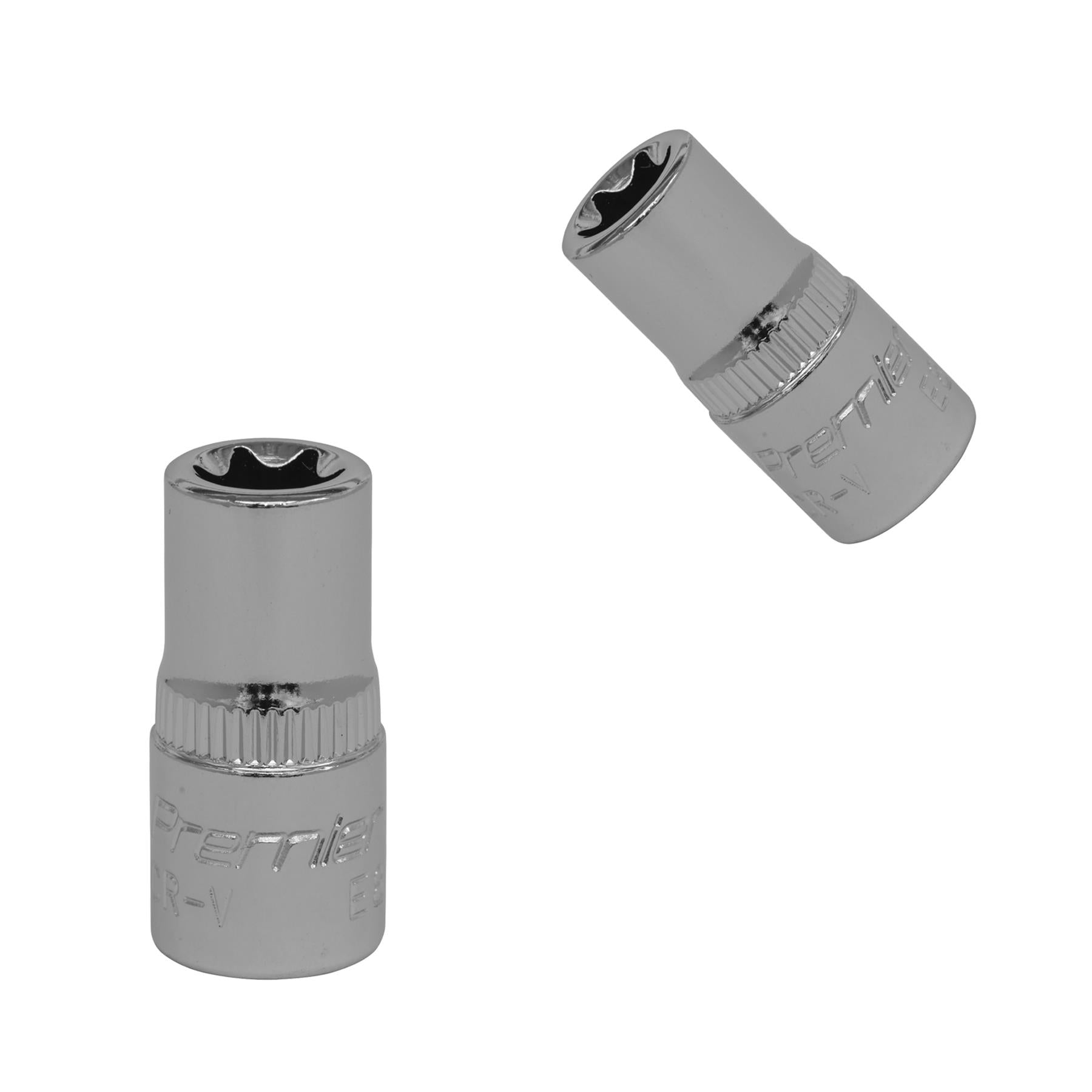 Sealey TRX-Star* Socket E8 1/4"Sq Drive forged Chrome Vanadium Steel