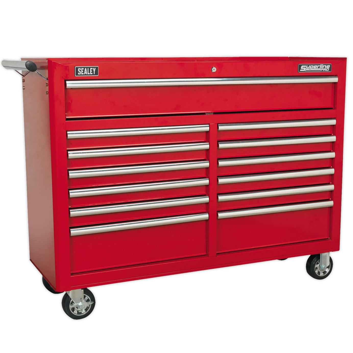 Sealey Rollcab 13 Drawer with Ball Bearing Slides - Red