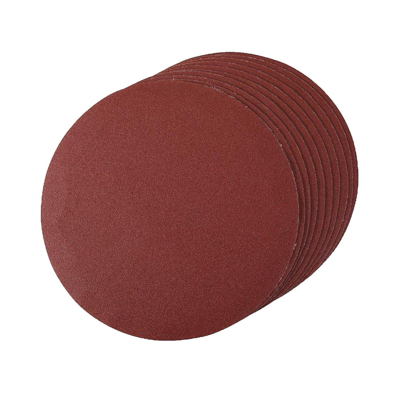 Sanding Discs 180mm 10Pk Grit 120 Hook & Loop Aluminium Oxide Sander Polishers