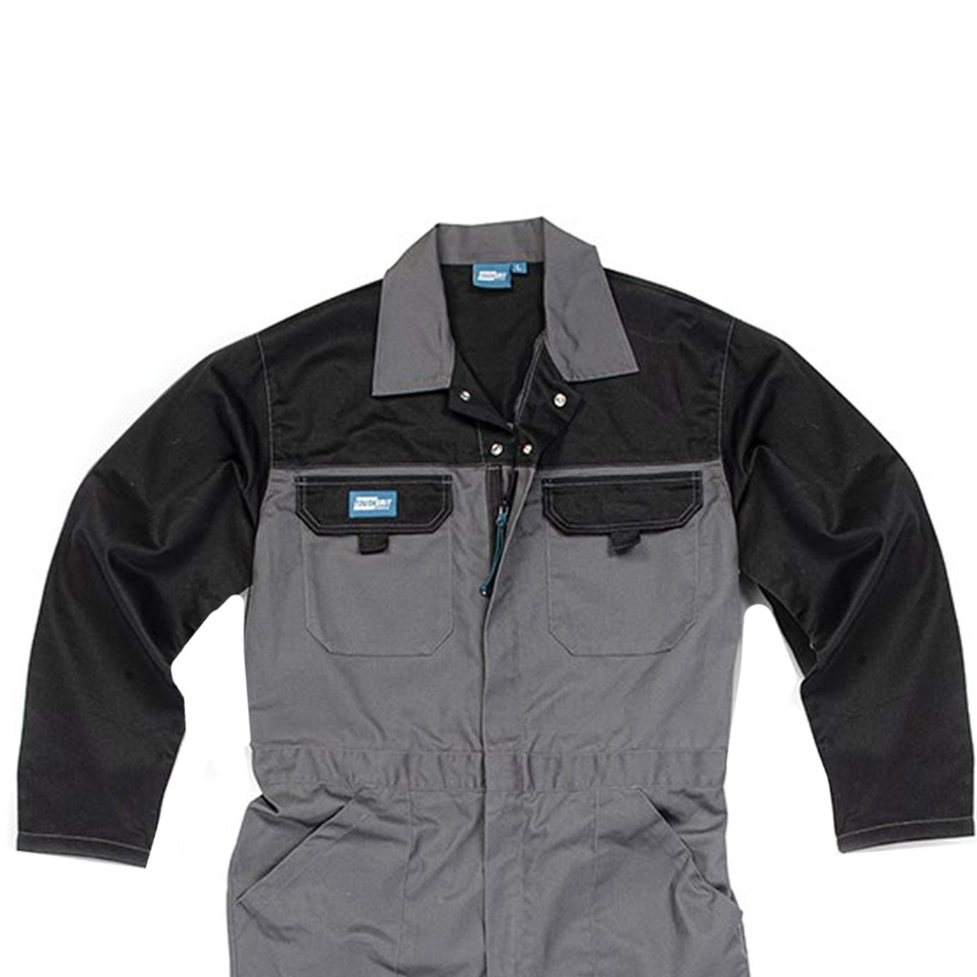Tough Grit Men Zip Front Coverall Boilersuit Charcoal XS