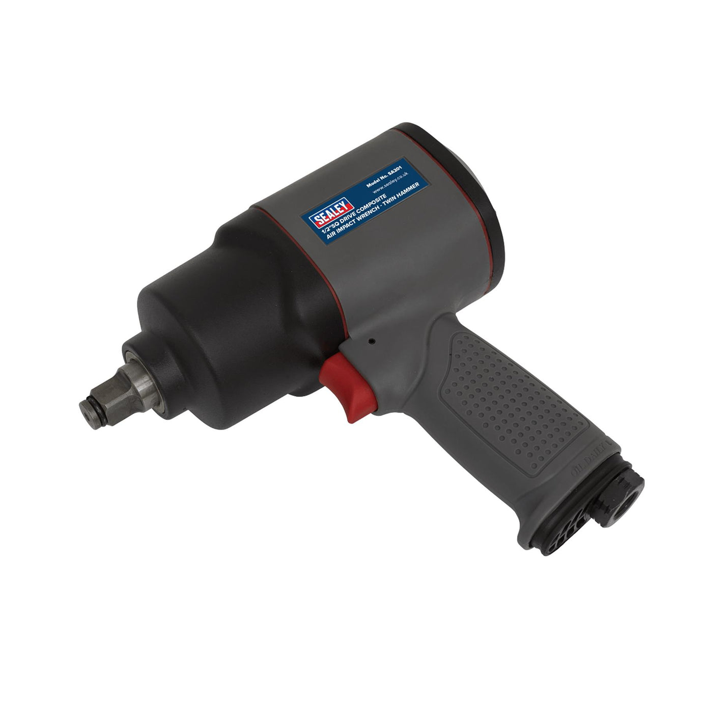 Sealey Air Impact Wrench 1/2"Sq Drive Composite Twin Hammer