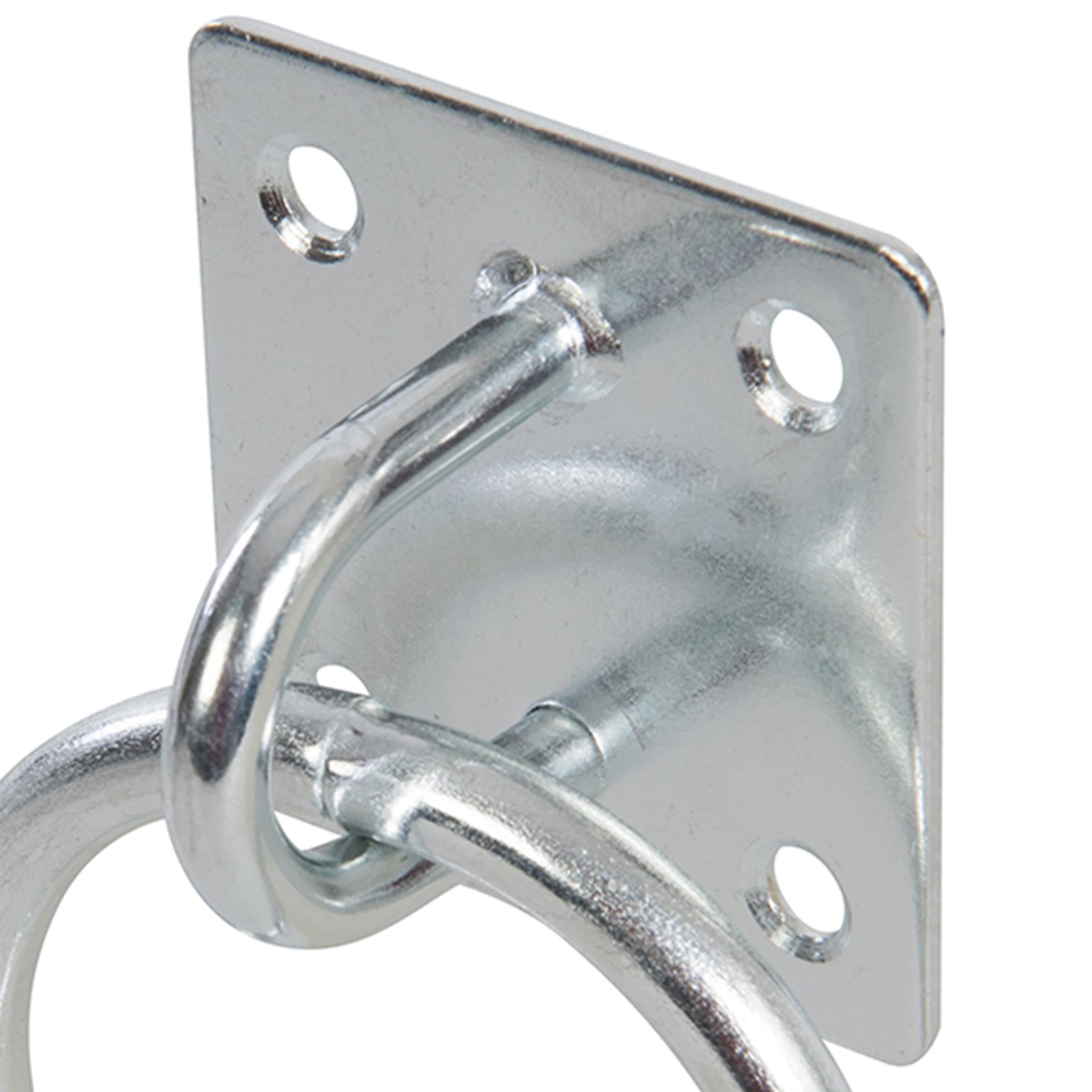 Chain Plate Galvanised Ring 50mm X 50mm Zinc Plated Corrosion Resistant