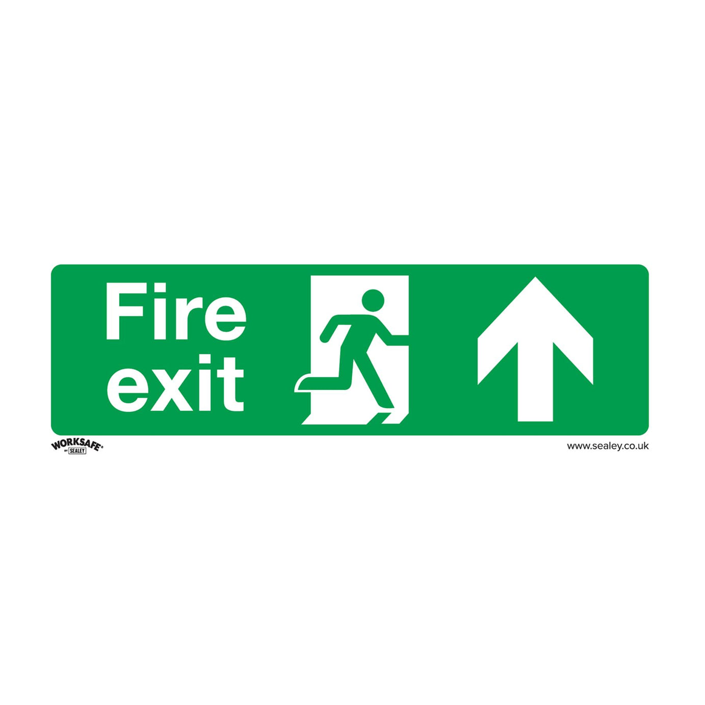 Safe Conditions Safety Sign - Fire Exit (Up) - Rigid Plastic