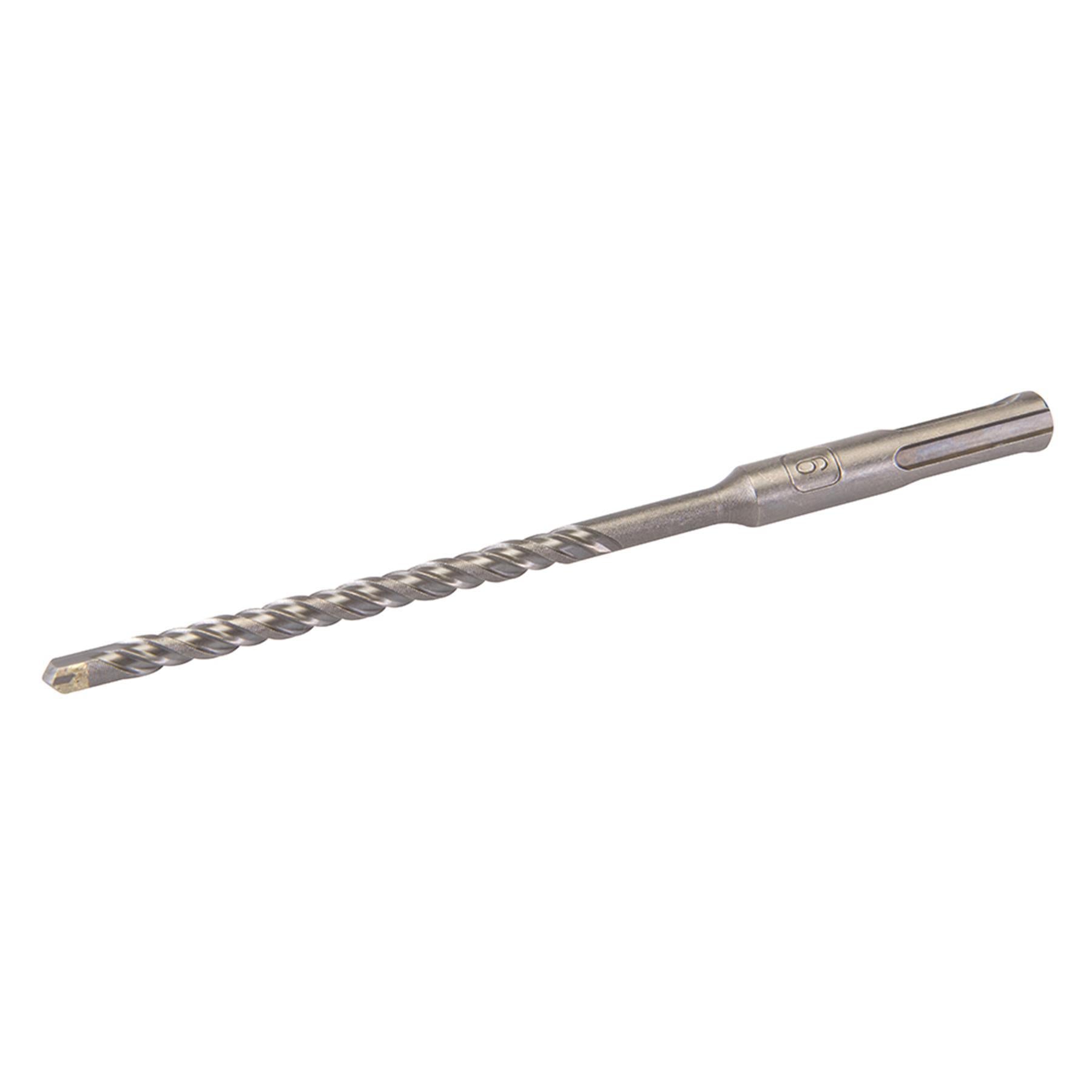 SDS+ PLUS MASONRY DRILL BIT 6 x 160mm, TUNGSTEN CARBIDE TIP, FOR STONE CONCRETE BRICK