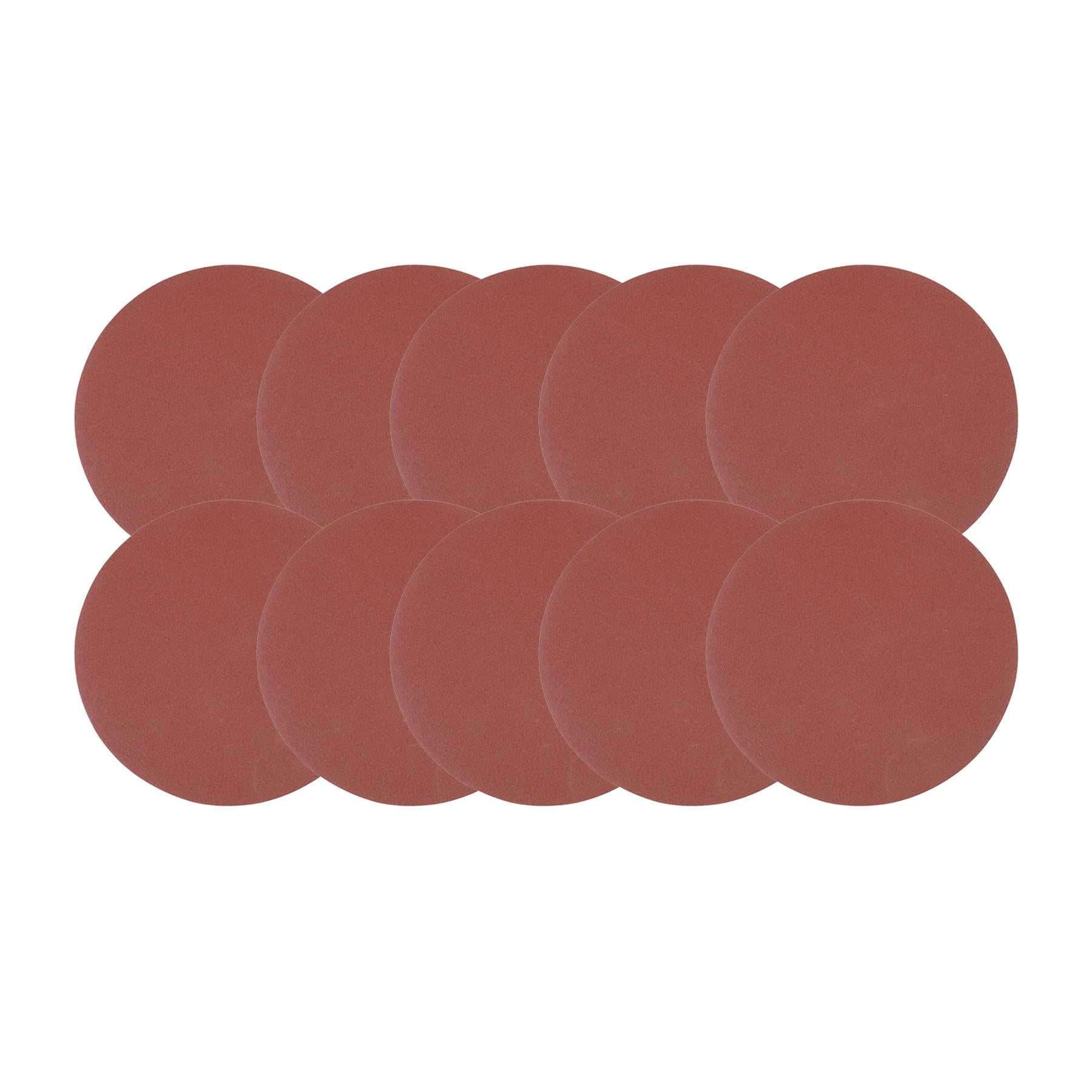 Sanding Discs 300mm 10Pk Grit 120 Hook & Loop Aluminium Oxide Sander Polishers
