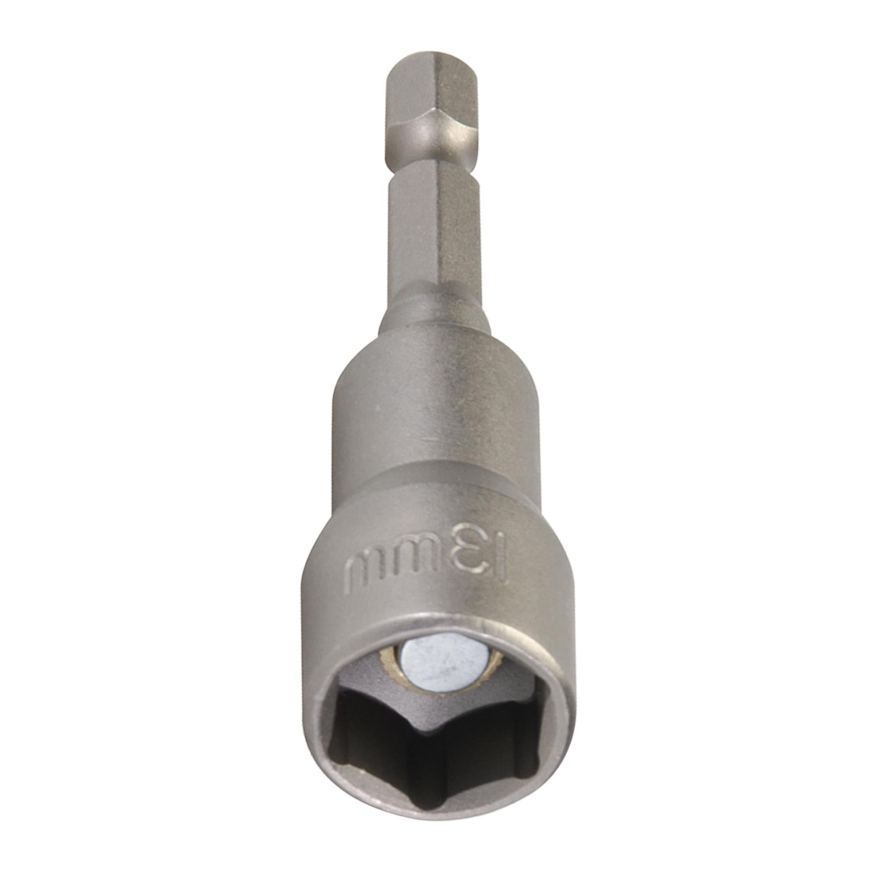 Magnetic Nut Driver 13 X 65mm Adapter Drill Screw 1/4" Hex Shank Chrome Vanadium