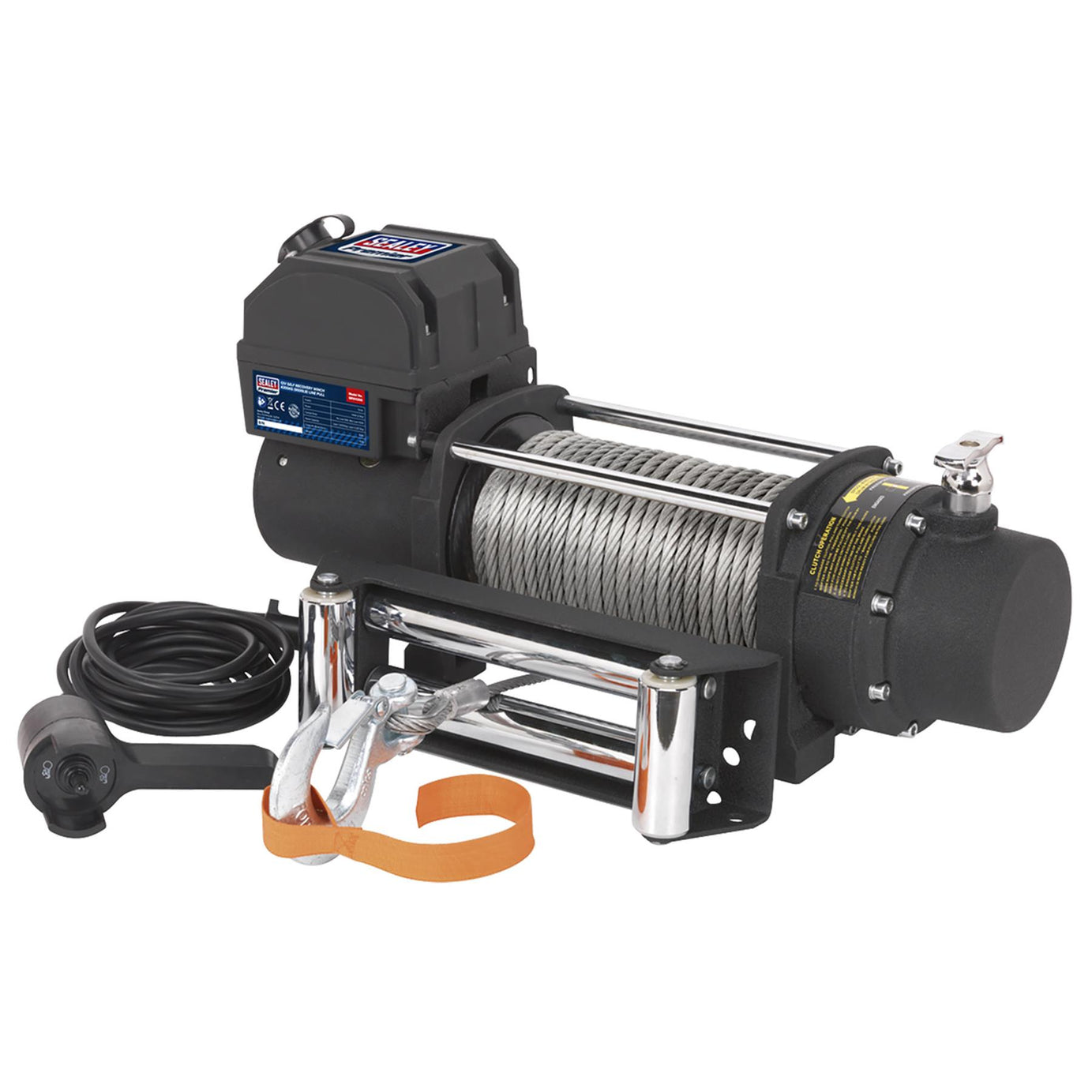 Sealey Self Recovery Winch 4300kg (9500lb) Line Pull 12V