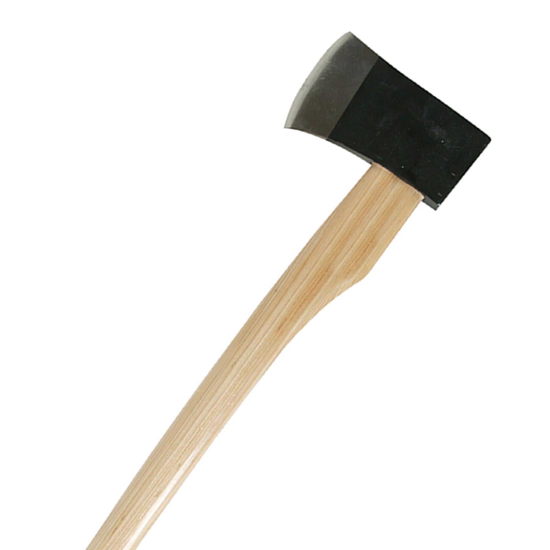 Hickory Felling Axe - 6Lb (2.72Kg) Forged Steel Powder-Coated Head Polished Edge