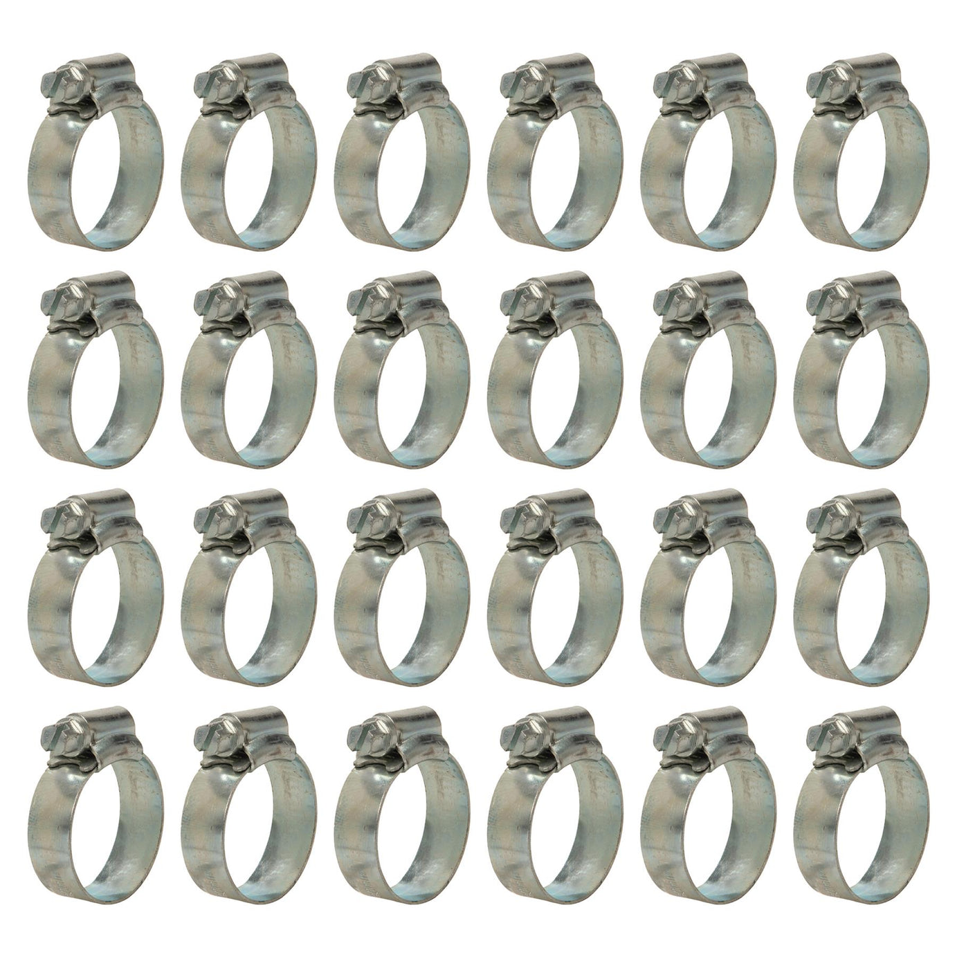 20 x Hose Clips Genuine Worm Drive Fuel Hose Clamps Clips 22 - 30mm