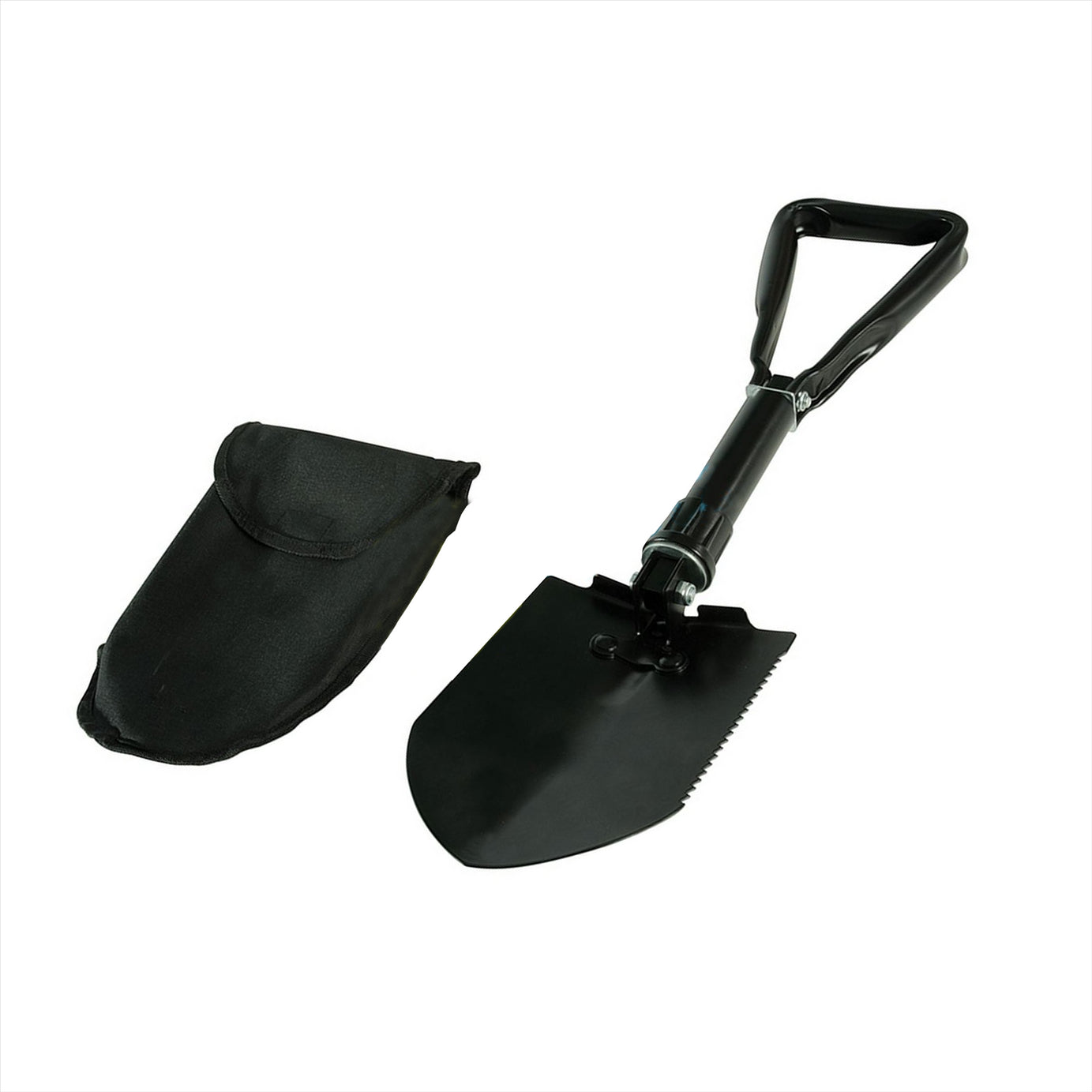 Heavy Duty Folding Shovel 580mm Serrated Blade Army Camping Axe Bushcraft