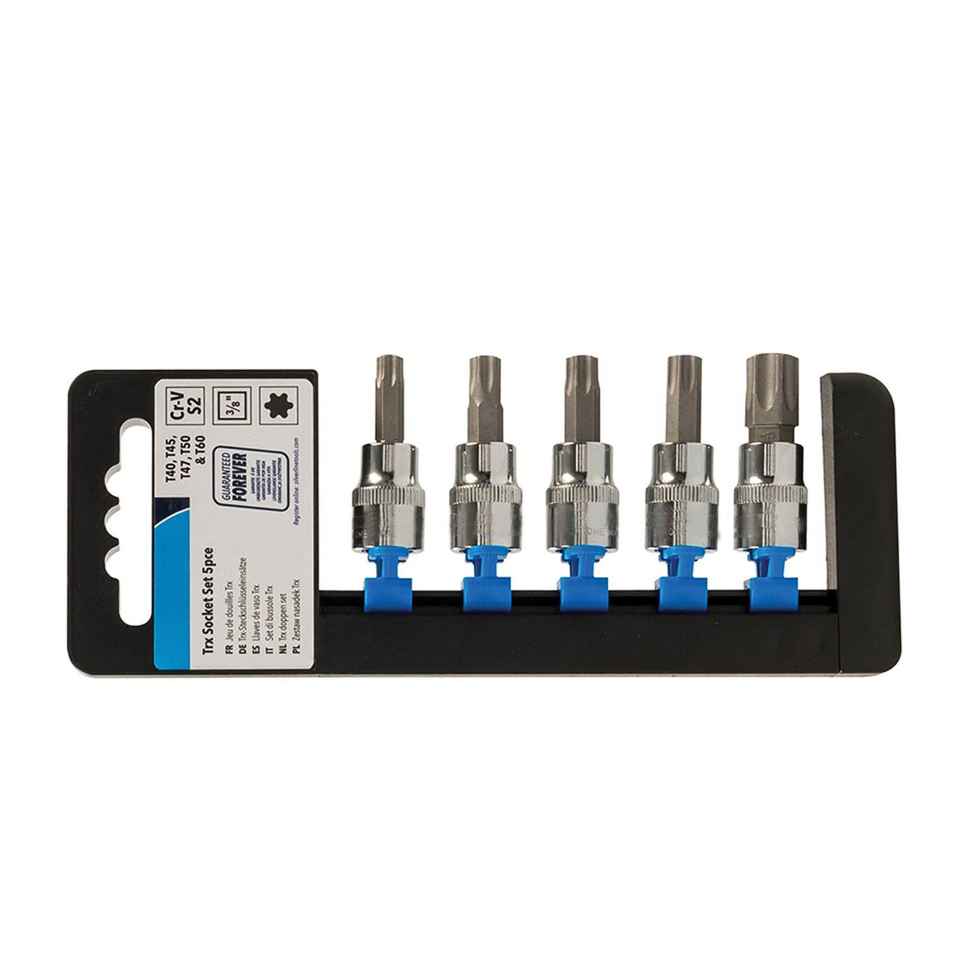 T40 T45 T47 T50 T60 TORX STAR Socket Bit Set 3/8 Drive Set Hardened and tempered