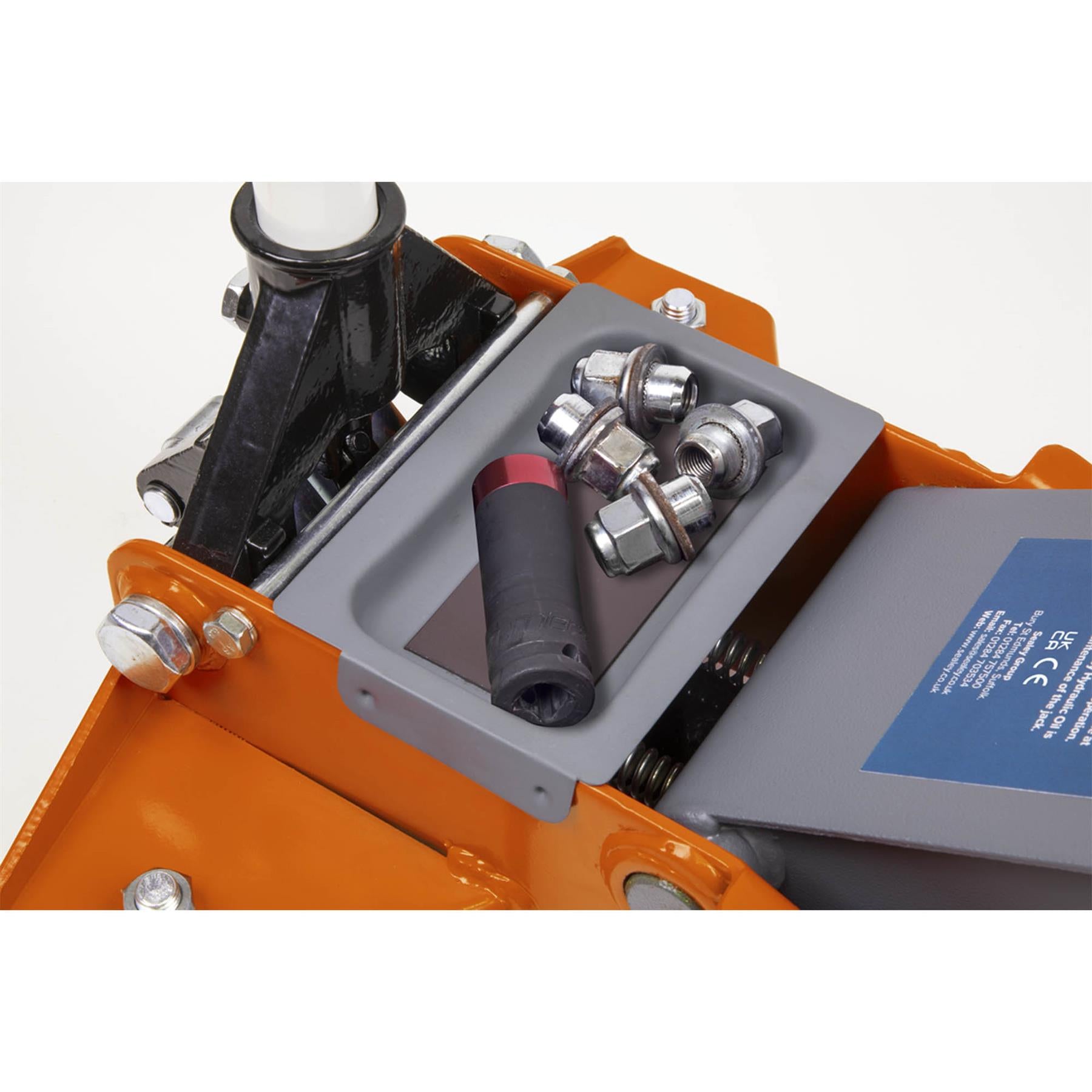 Sealey Trolley Jack 2.25tonne Low Entry Rocket Lift Orange