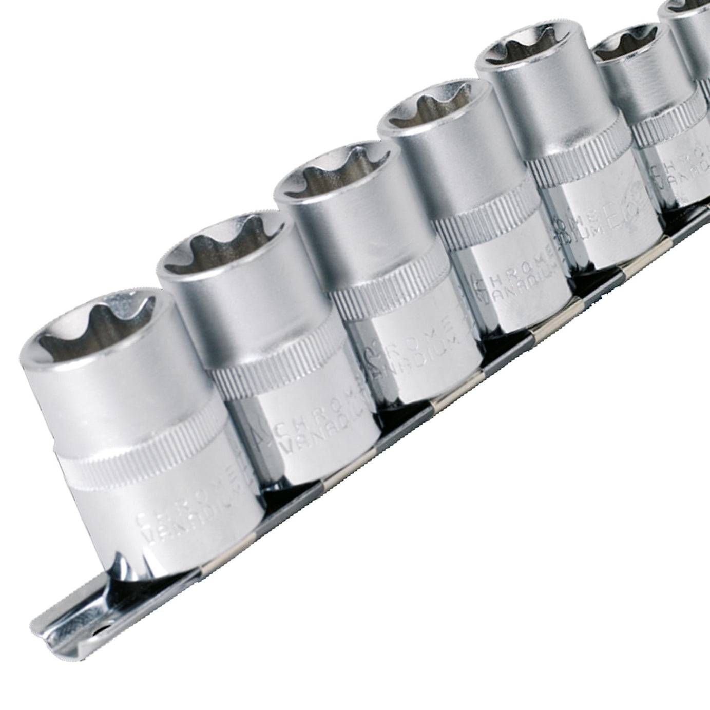 Sealey TRX-Star* Socket Set 9pc 3/8" & 1/2"Sq Dr E10-E14 & E16-E24