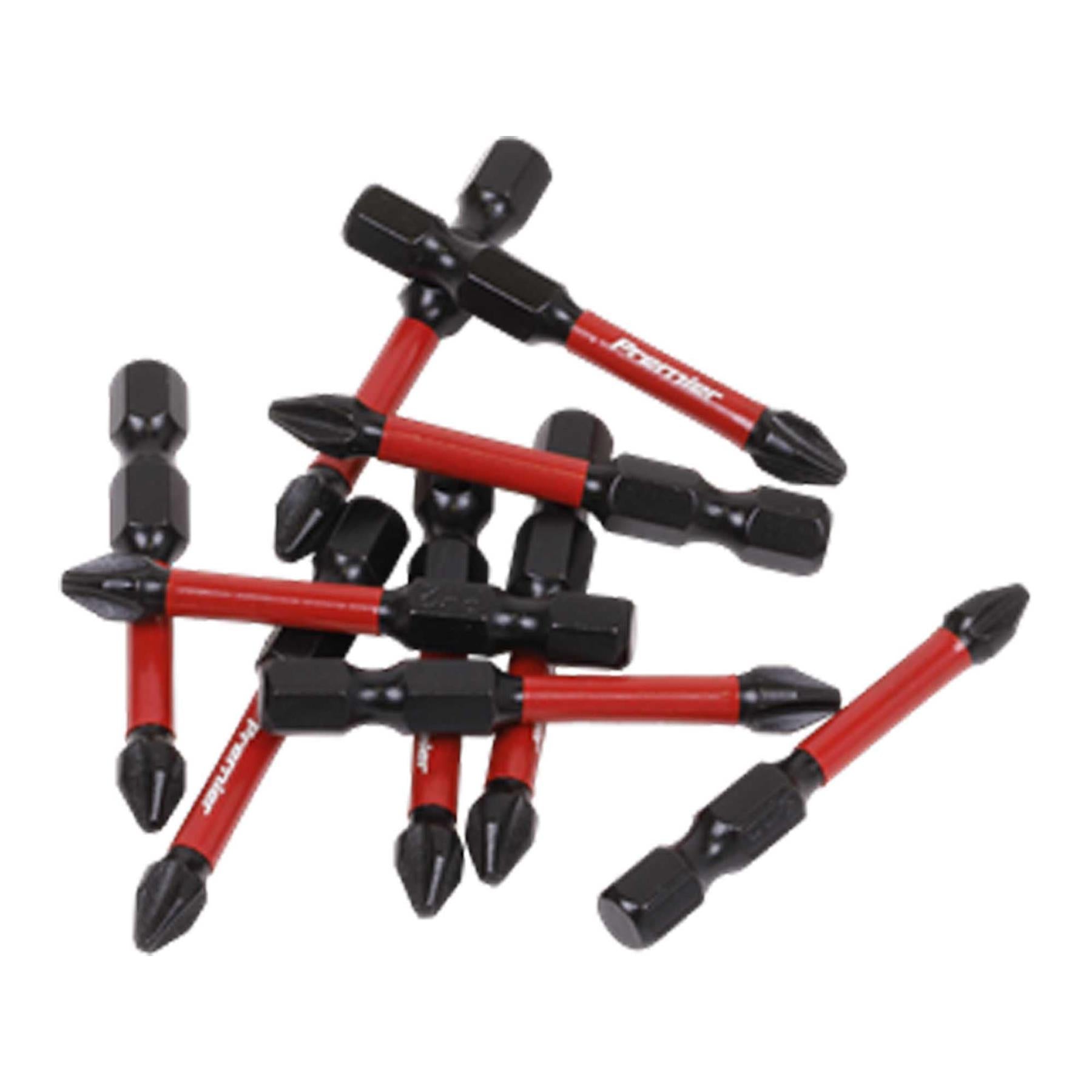 Sealey Phillips #2 Impact Power Tool Bits 50mm - 10pc