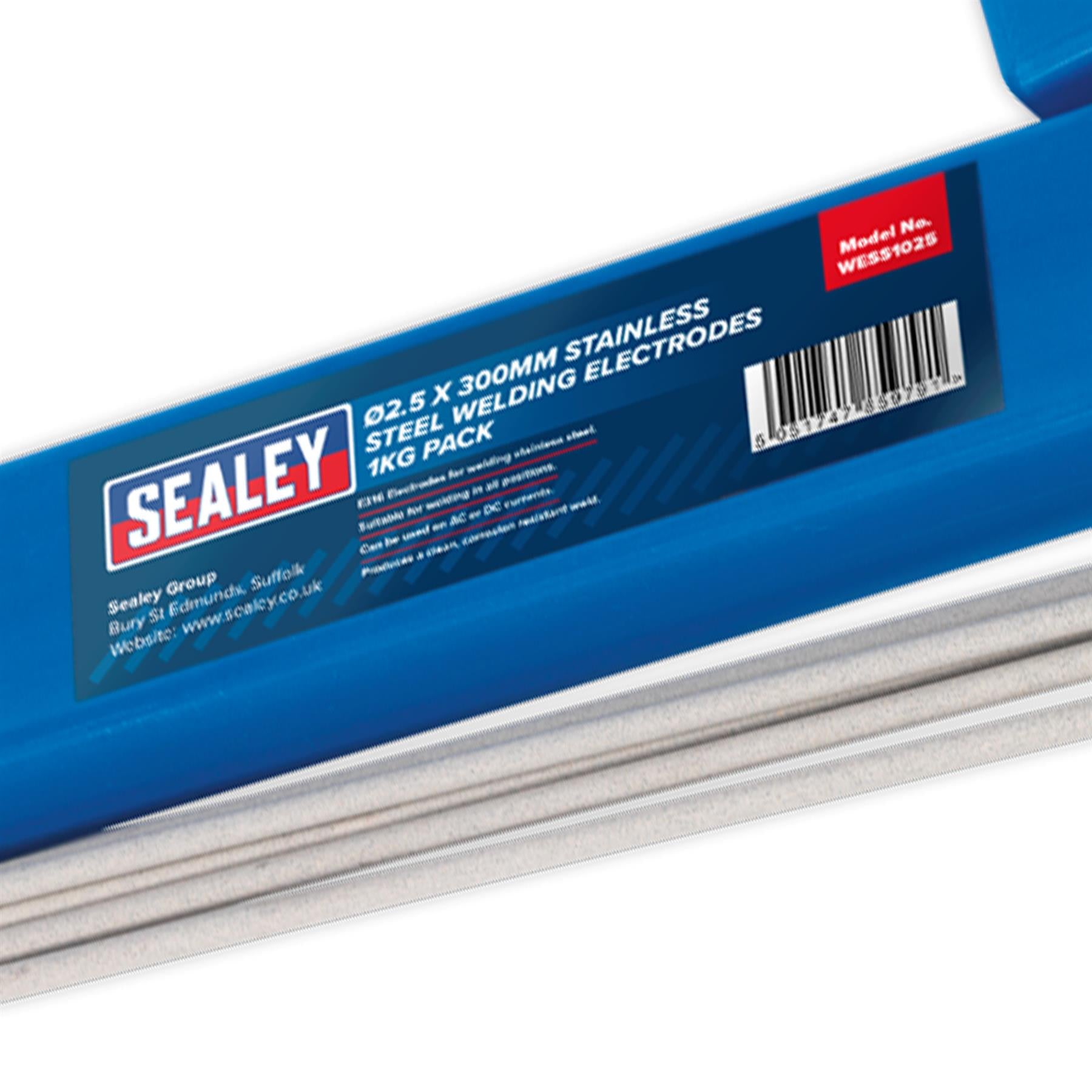 Welding Electrodes Stainless Steel 2.5 x 300mm 1kg Pack - WESS1025 Sealey