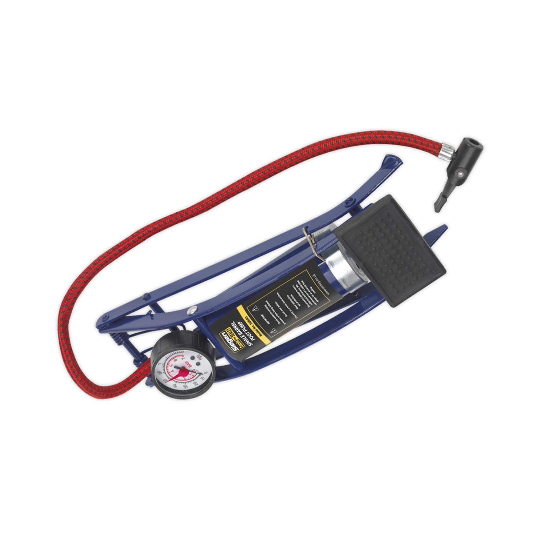 Sealey Foot Pump Single Barrel