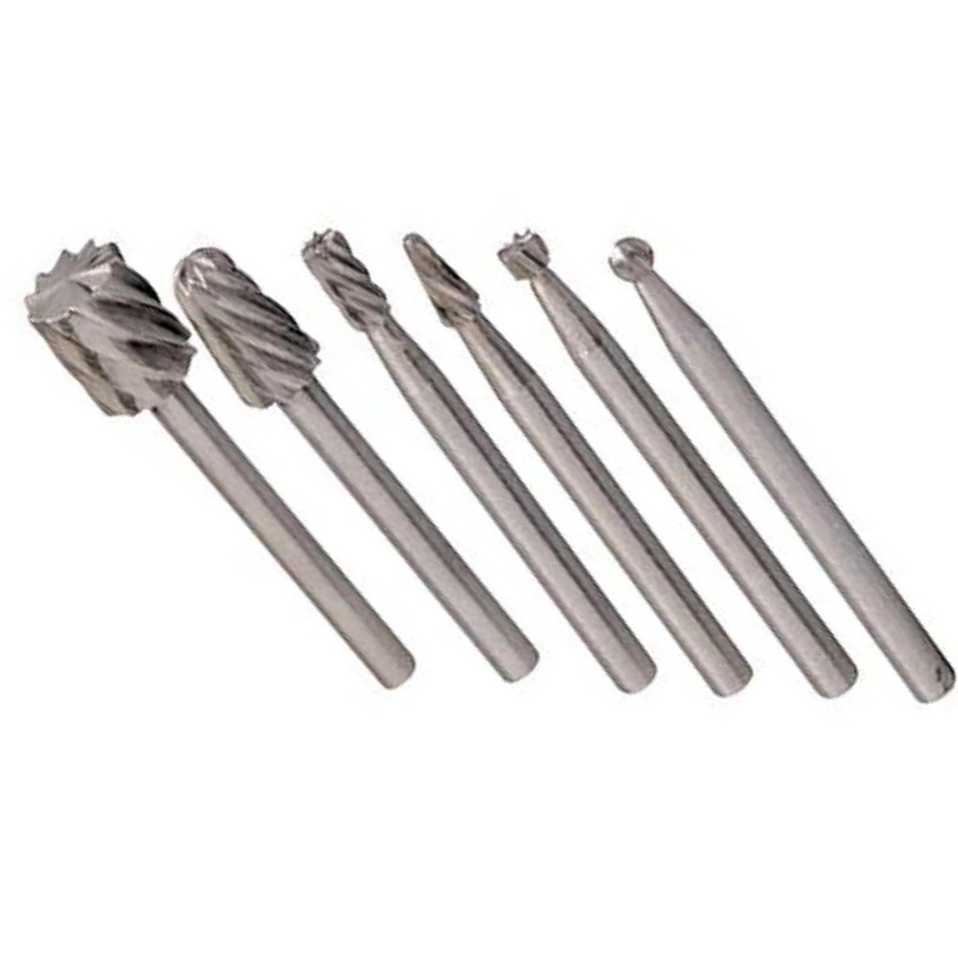 High Quality Rotary Tool Hss Burr 6Pce Set 2, 3, 5, 7mm Dia High Speed Fast Cut