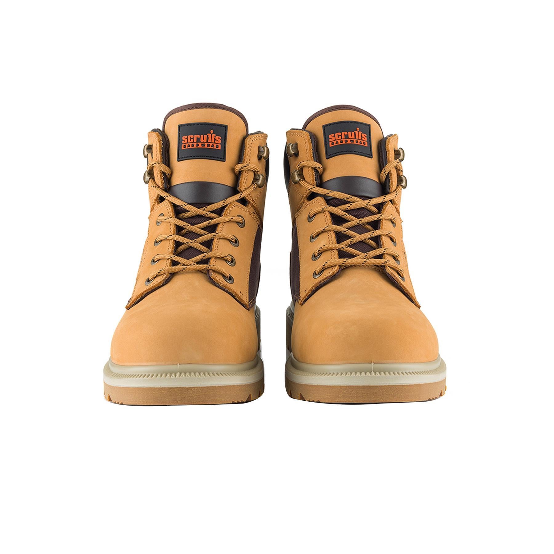 Scruffs Twister 6 Safety Boots Tan Size 7 / 41 Slip-Resistant