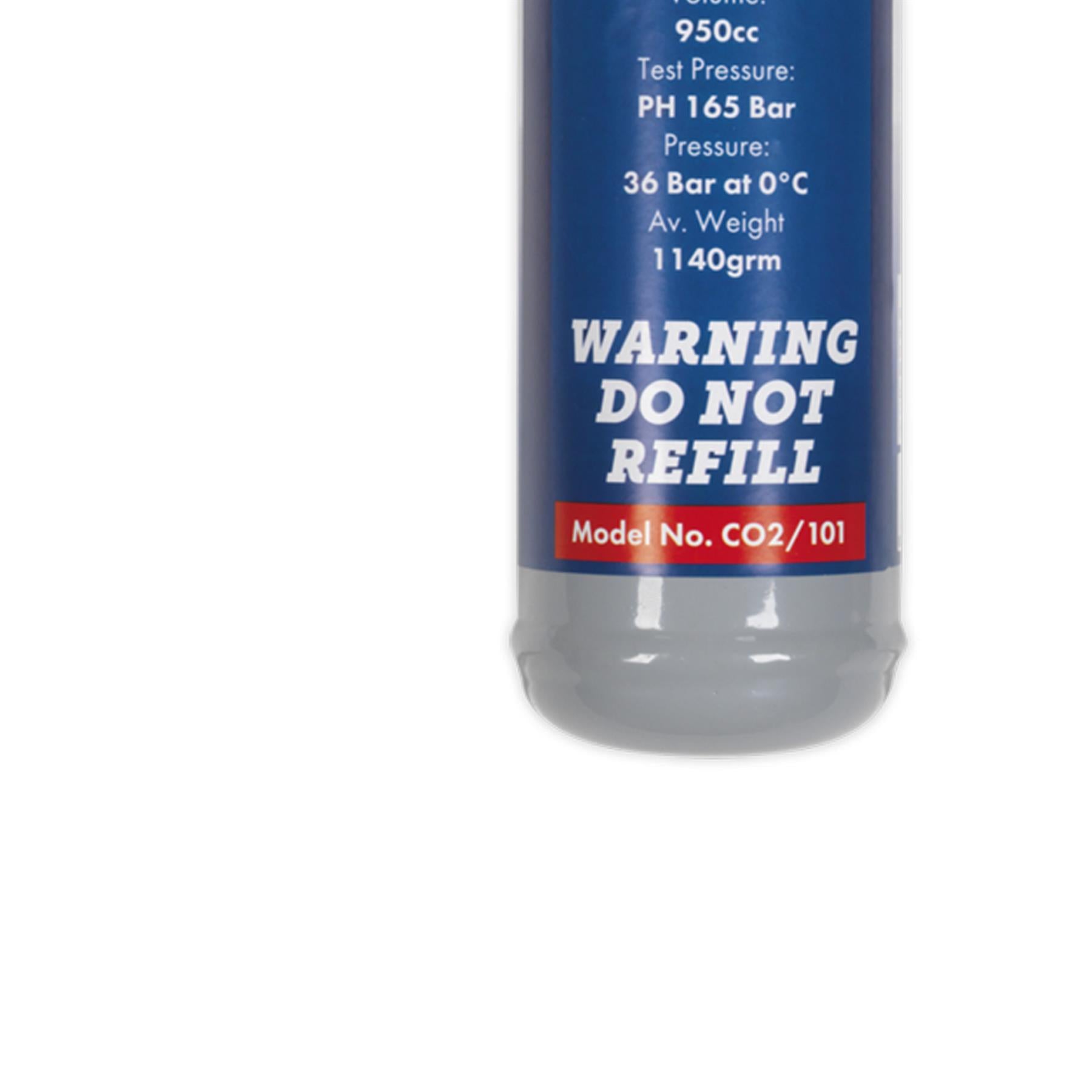 Sealey Gas Cylinder Disposable Carbon Dioxide 600g