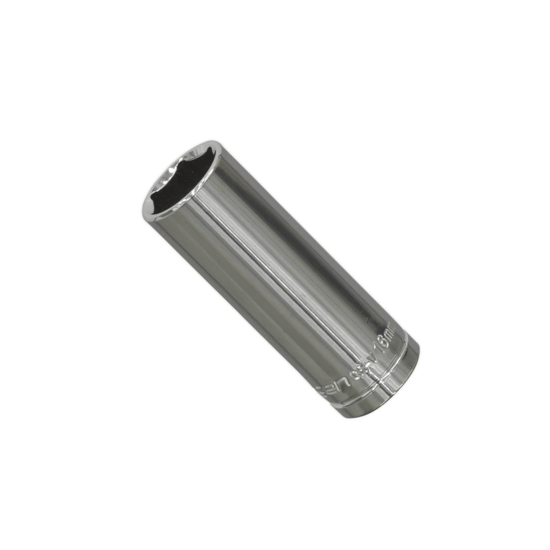 Sealey WallDrive® Socket 16mm Deep 3/8"Sq Drive