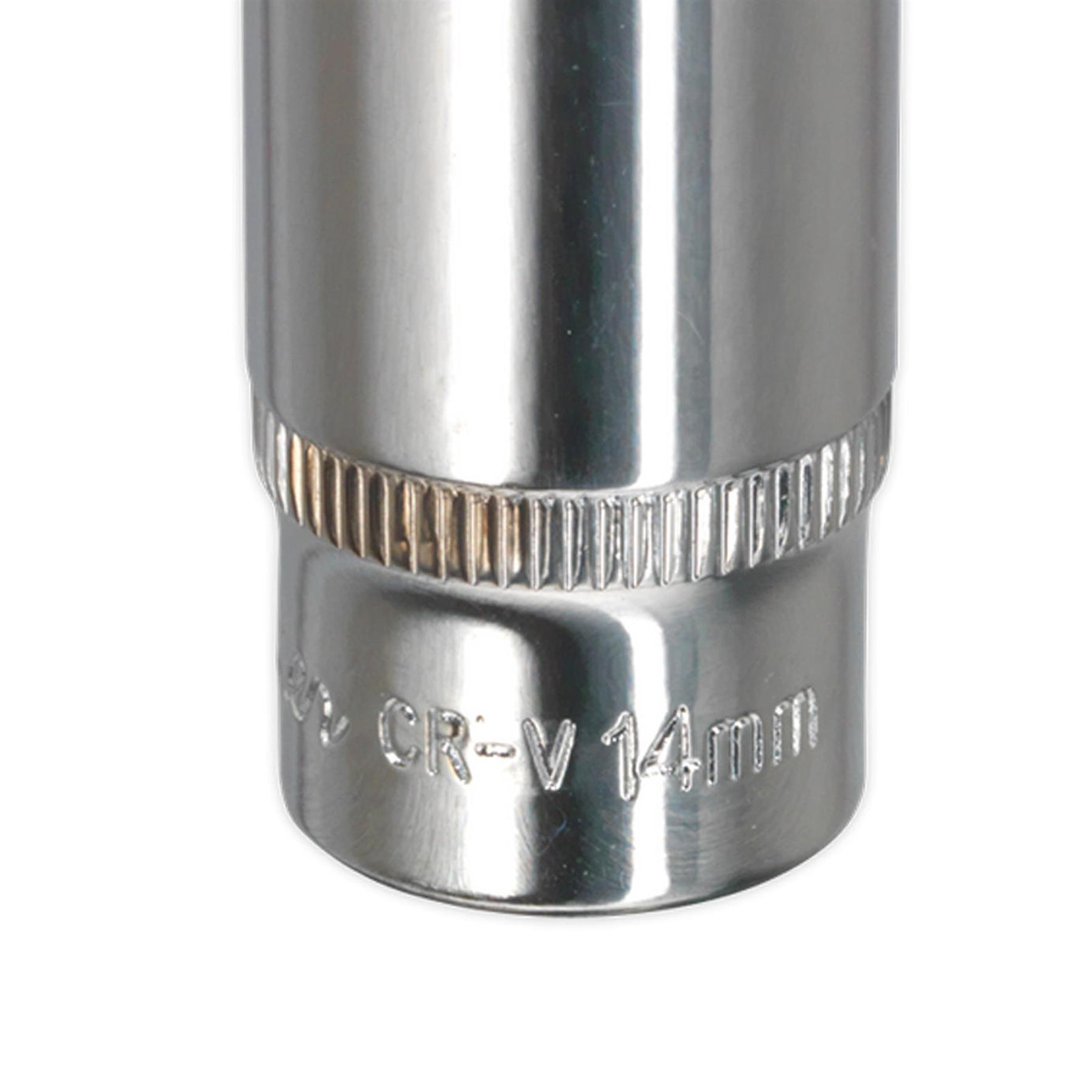 Sealey WallDrive Socket 14mm Deep 1/4"Sq Drive Fully Polished