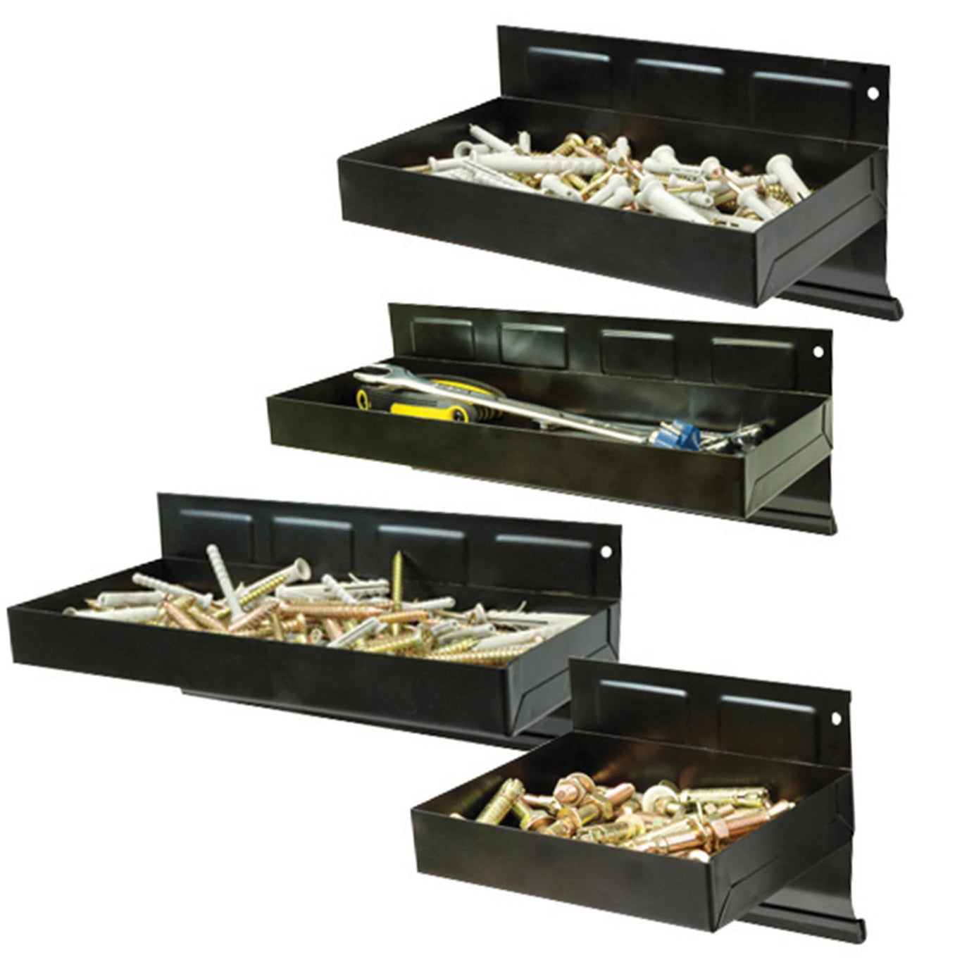 4Pce Magnetic Tool Tray Set - 150 - 310mm Widths: 150, 215, 270 & 310mm