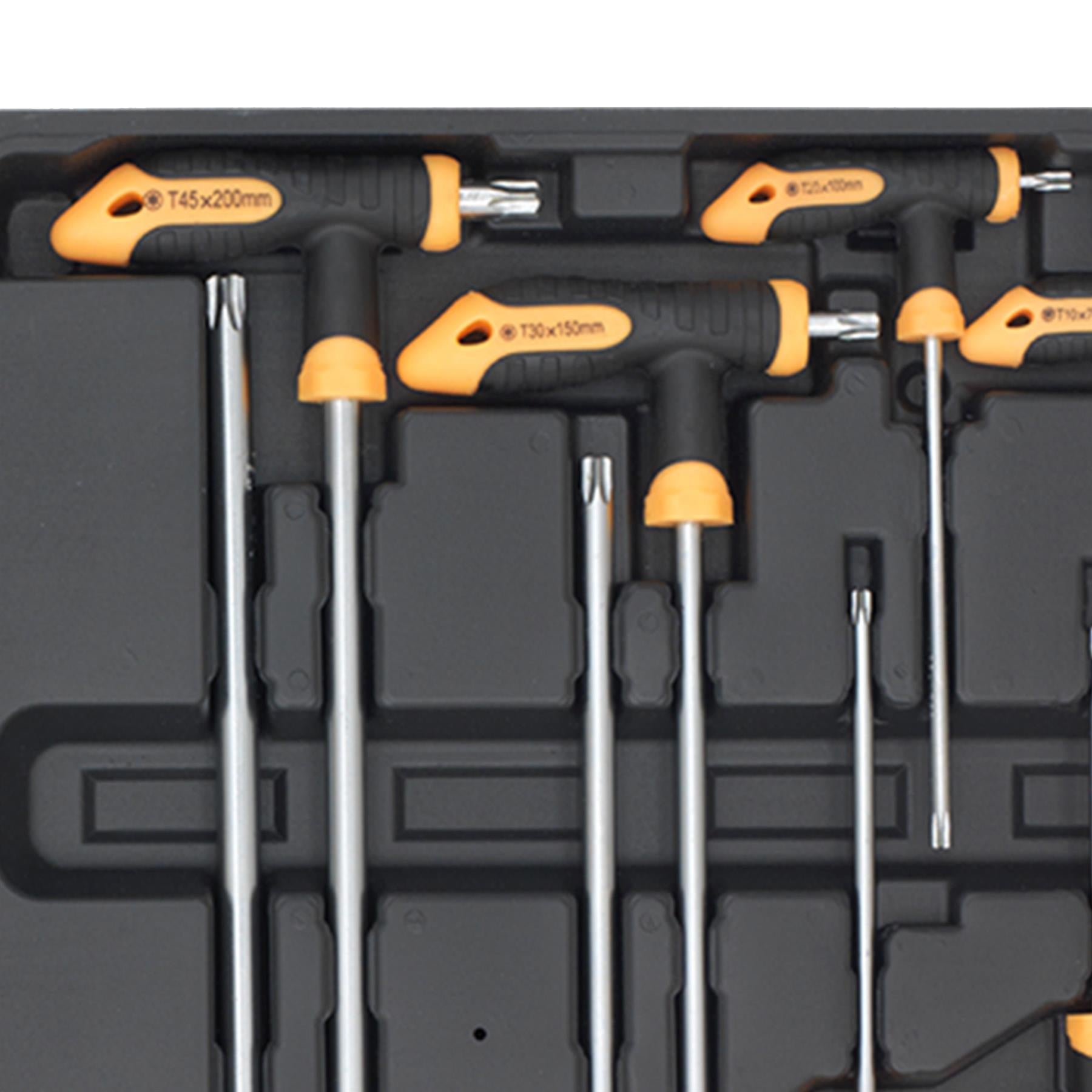 Sealey T-Handle TRX-Star* & Hex Key Set 16pc
