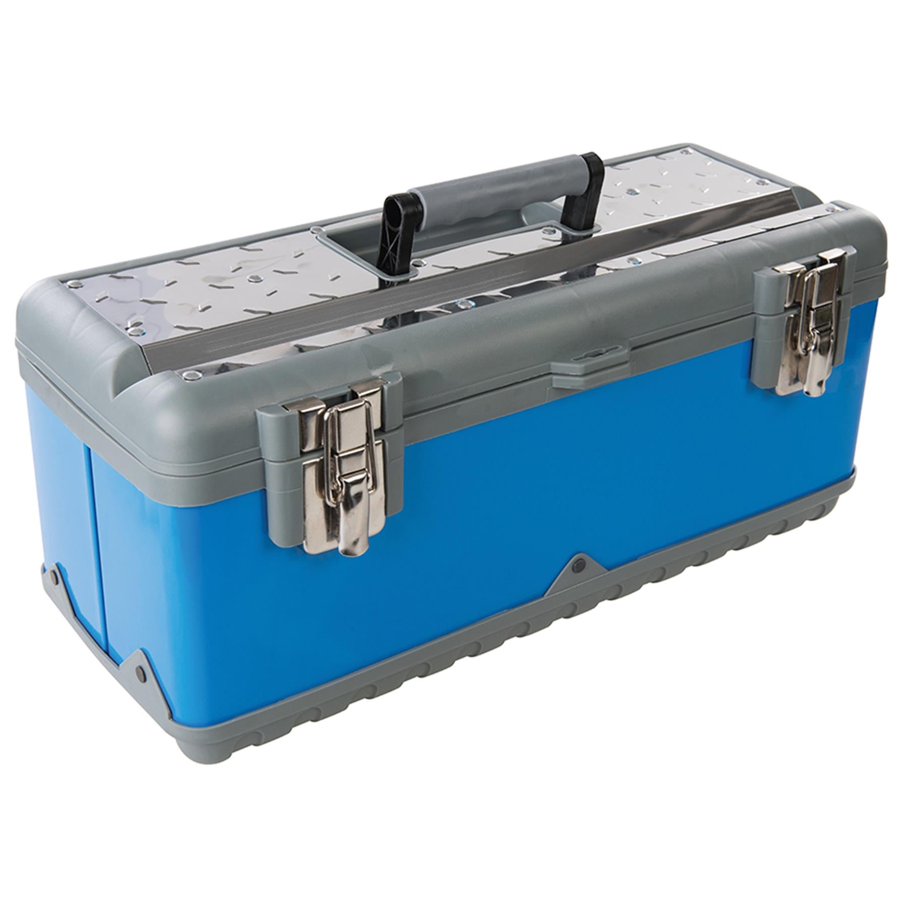 Toolbox Impact Resistant With Metal Latches / Removable Tray 470 X 220 X 210mm