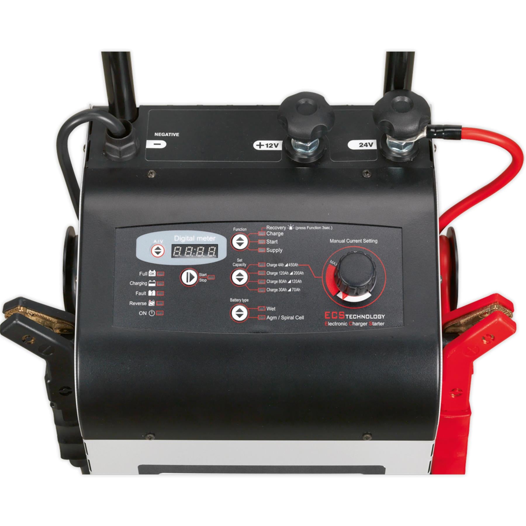 Sealey Electronic Charger Starter 60/350A 12/24V