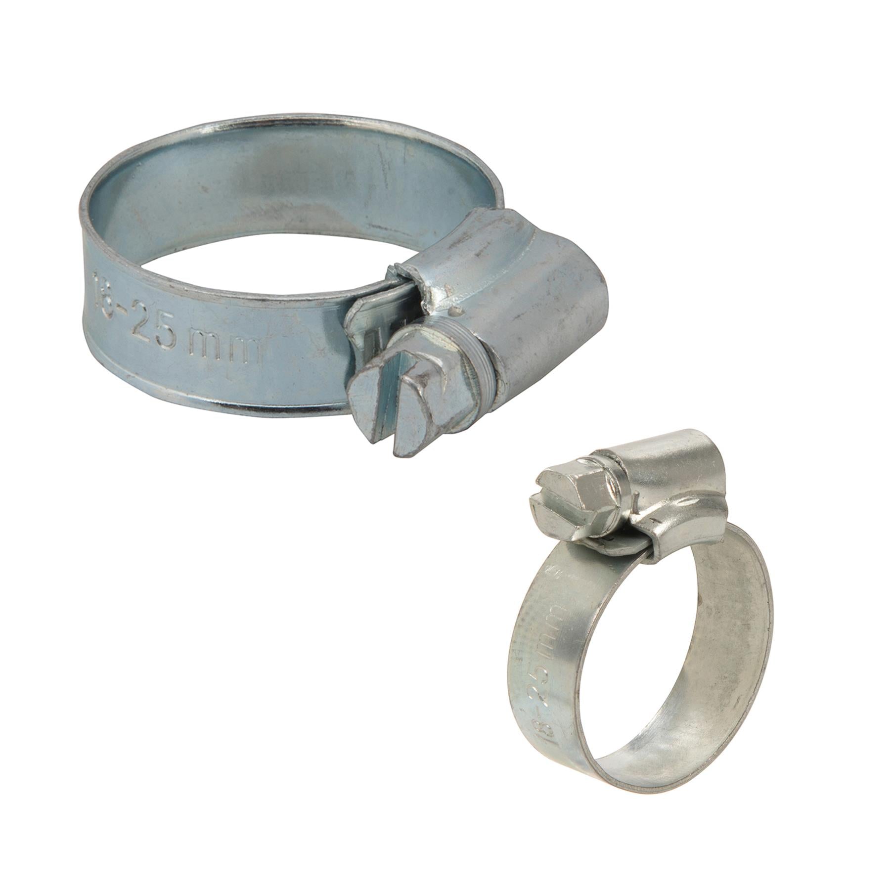 50 X Genuine Stainless Mild Steel Hose Clamp Worm Drive Marine Grade 18 - 25mm