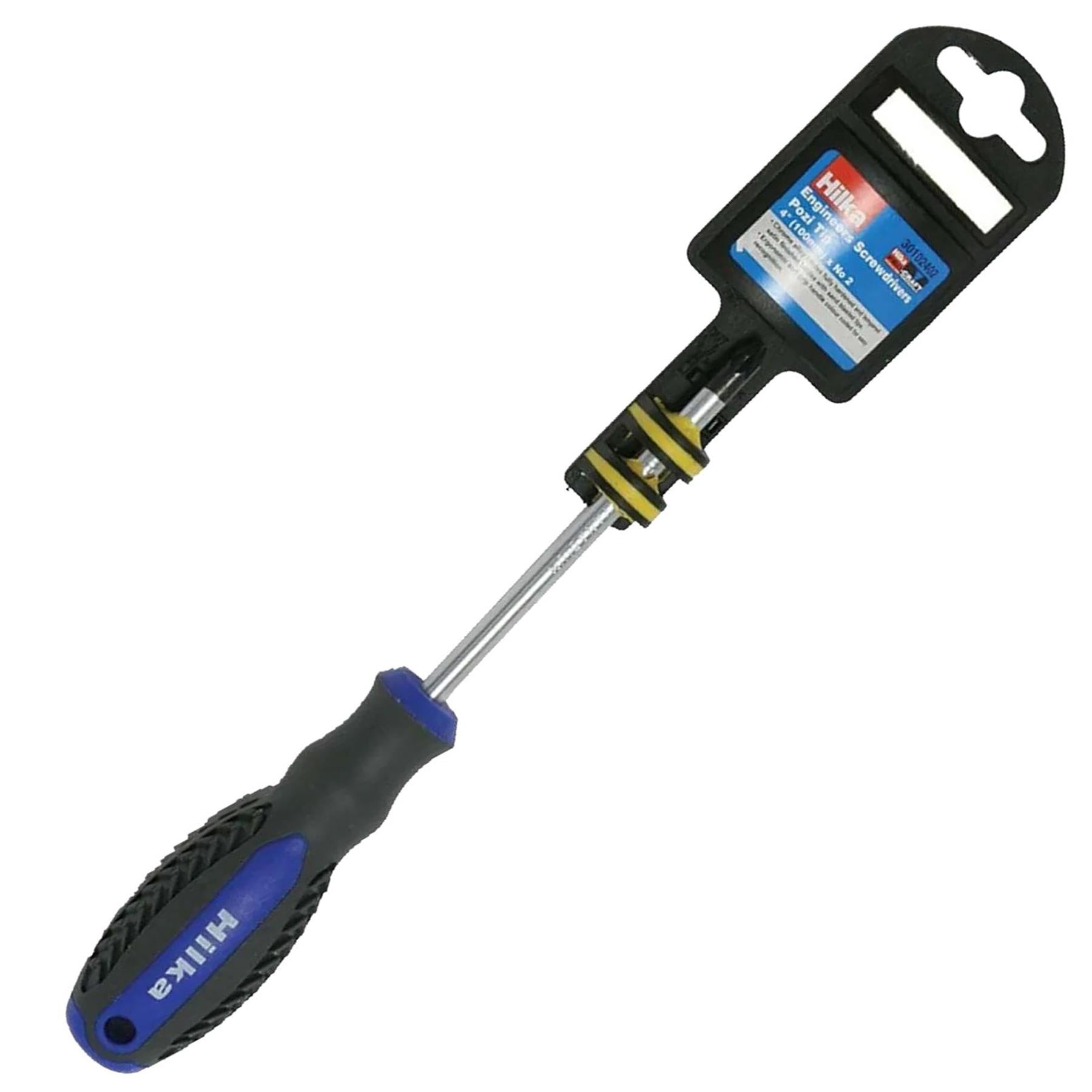 Engineers Screwdriver Pozi Tip Pro Craft 4" 100mm Screwdriver Torx Magnetic Tip