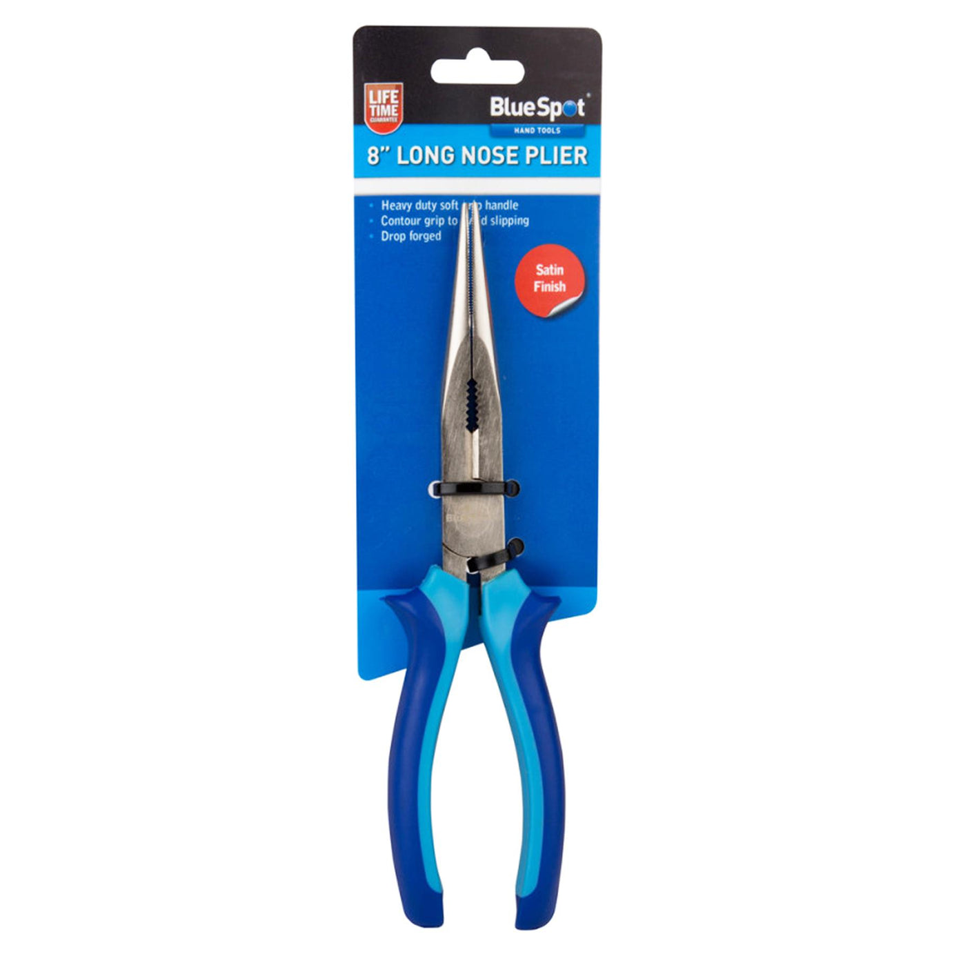 BlueSpot Professional Long Nose Pliers Needle Snipe Nosed Wire Cutters Tool