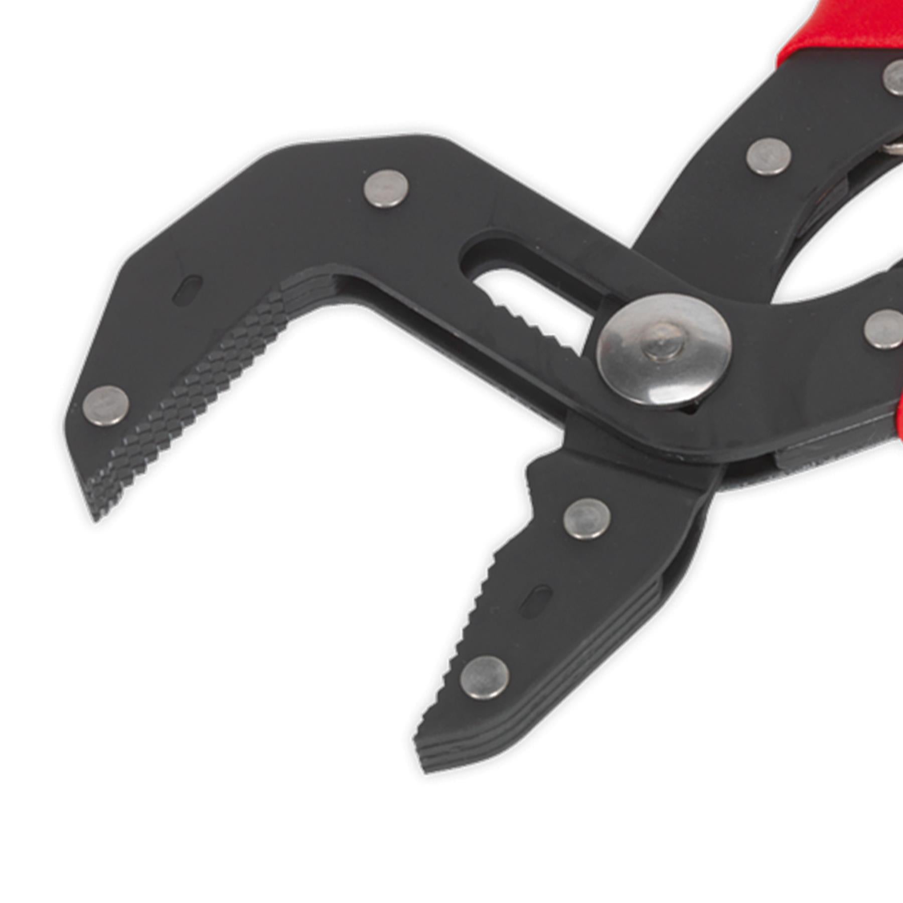 Sealey Pliers Multi-Grip Self-Adjusting 175mm Phosphate Finish