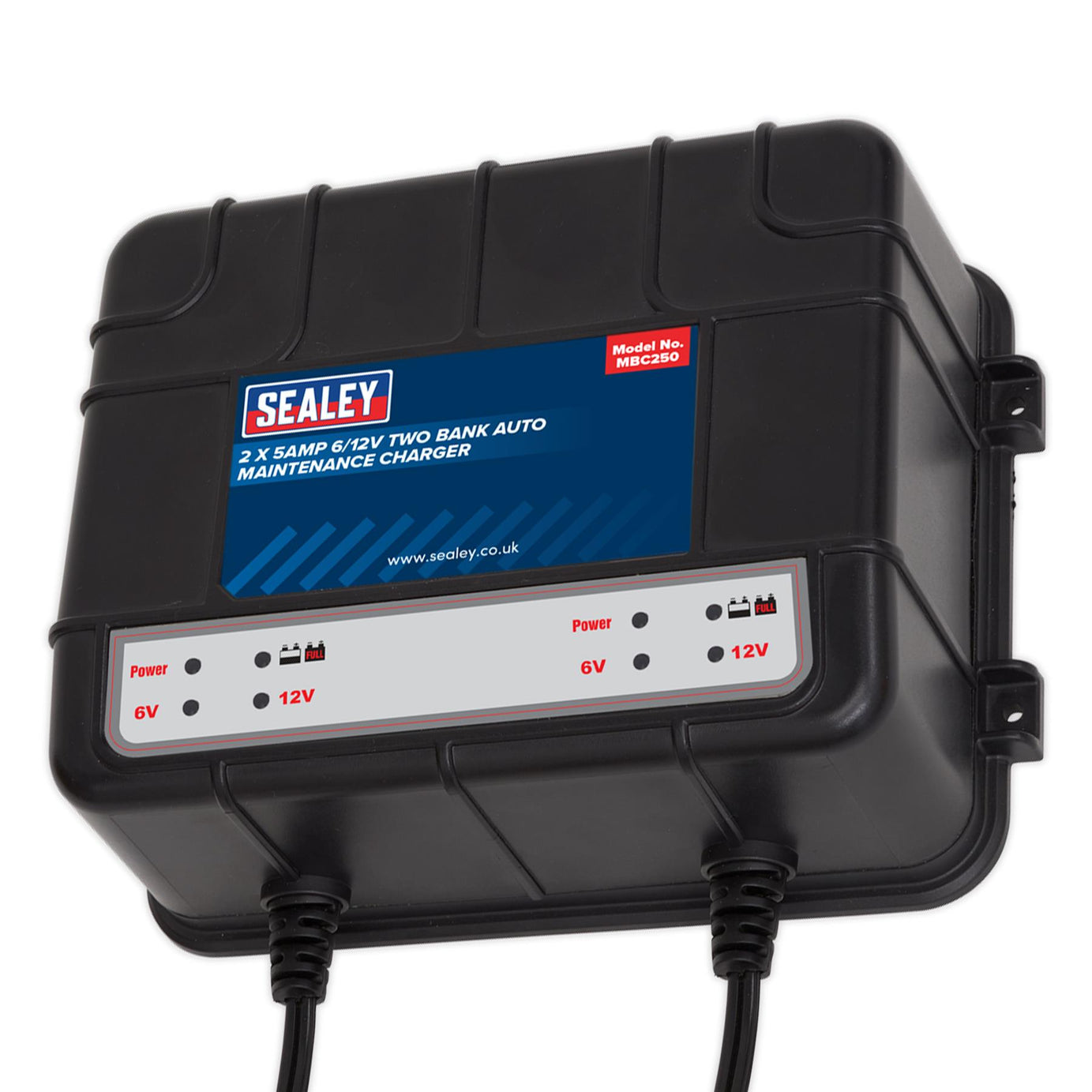 Sealey Two Bank 6/12V 10Amp (2 x 5A) Auto Maintenance Charger