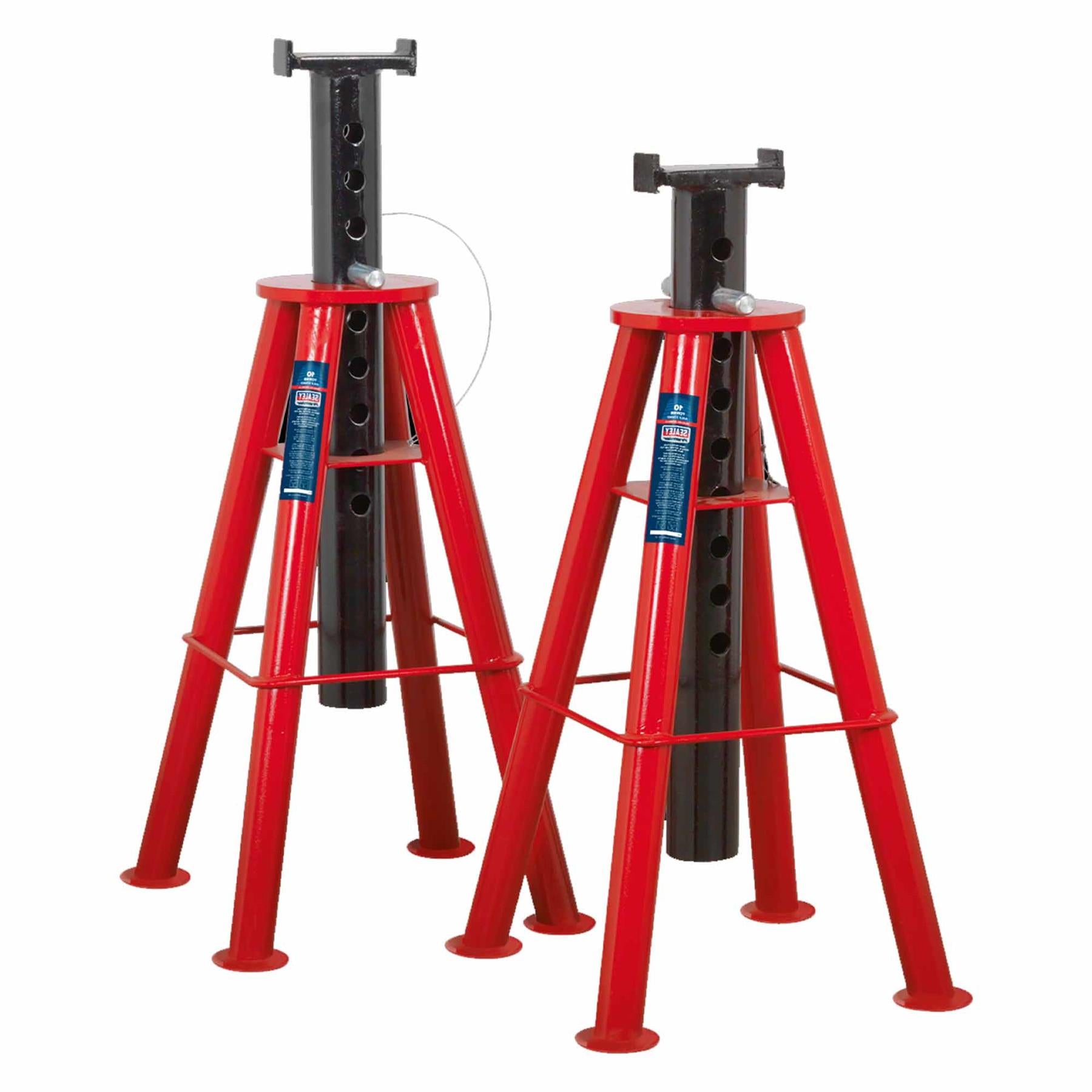 Sealey Axle Stands (Pair) 10tonne Capacity per Stand High Level