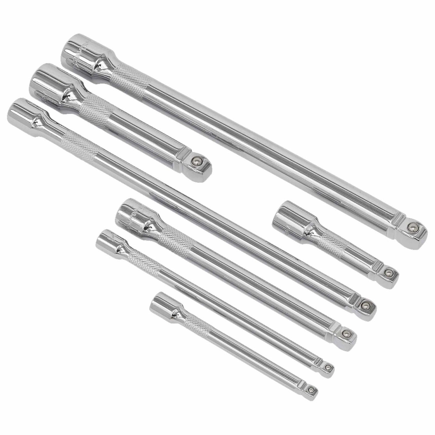 Sealey Wobble/Rigid Extension Bar Set 7pc 1/4", 3/8" & 1/2"Sq Drive