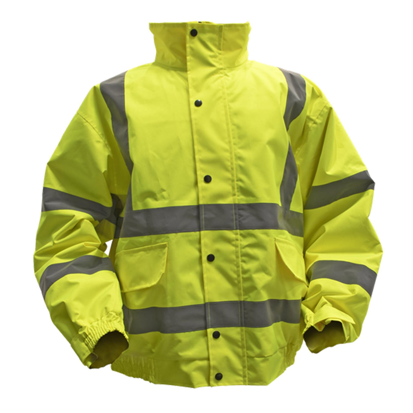 Sealey Hi-Vis Yellow Jacket with Quilted Lining & Elasticated Waist - Large