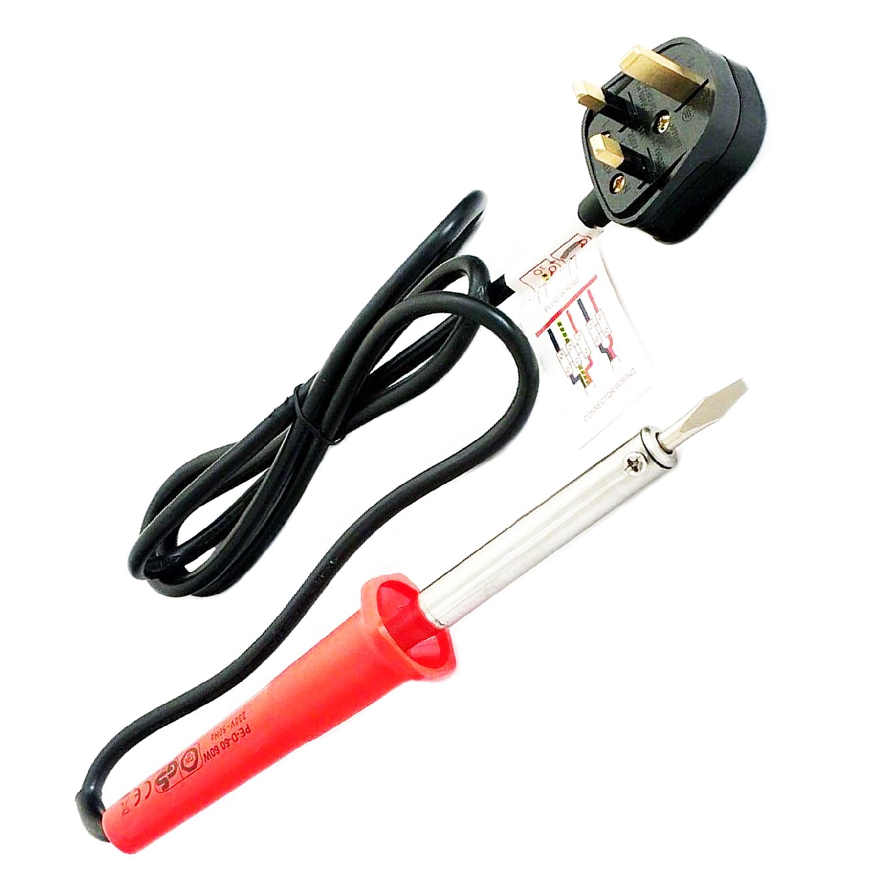 Soldering Iron / 60w Mains Powered Soldering Iron Flat Tip Solder Iron