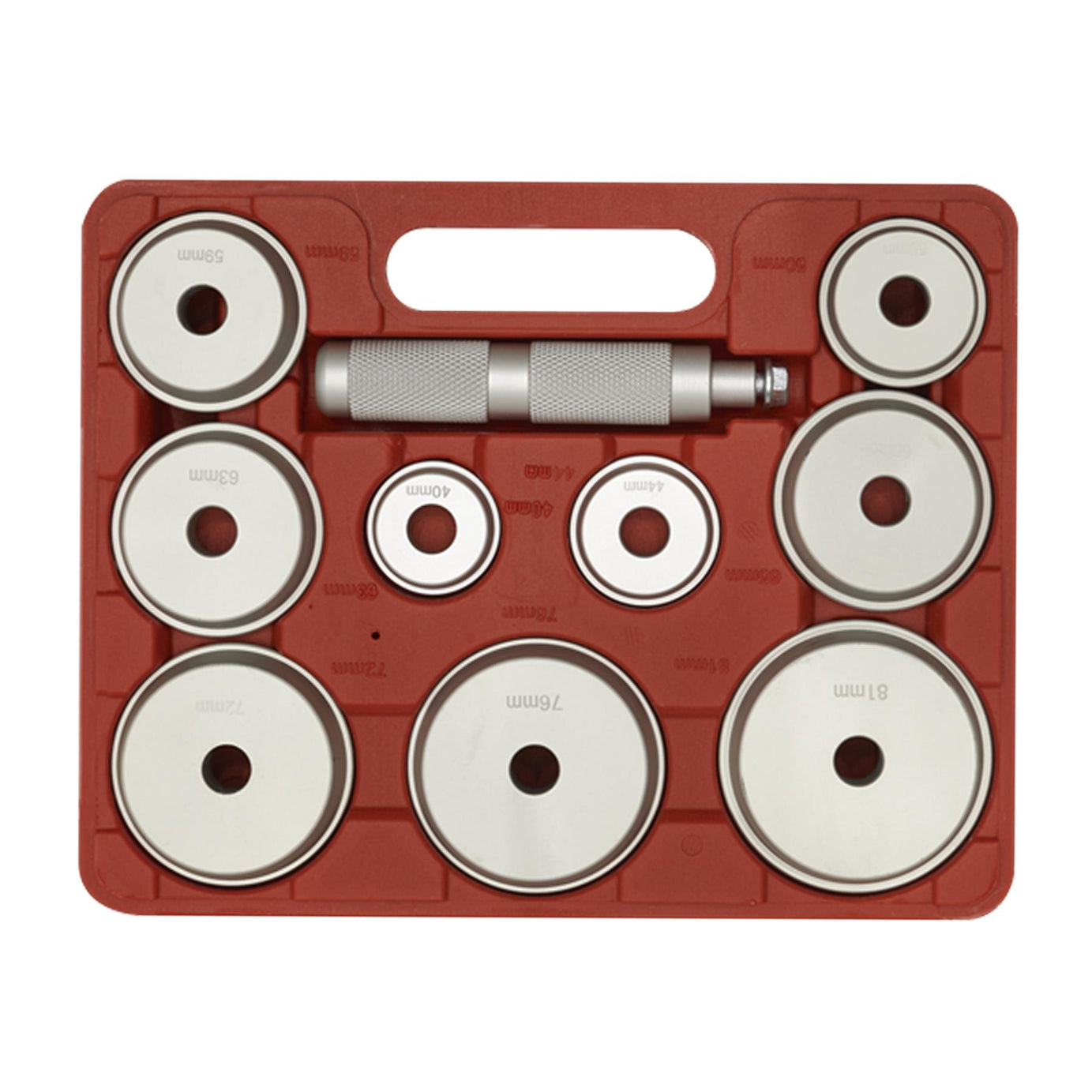 Sealey Bearing Race & Seal Driver Set 10pc - Aluminium