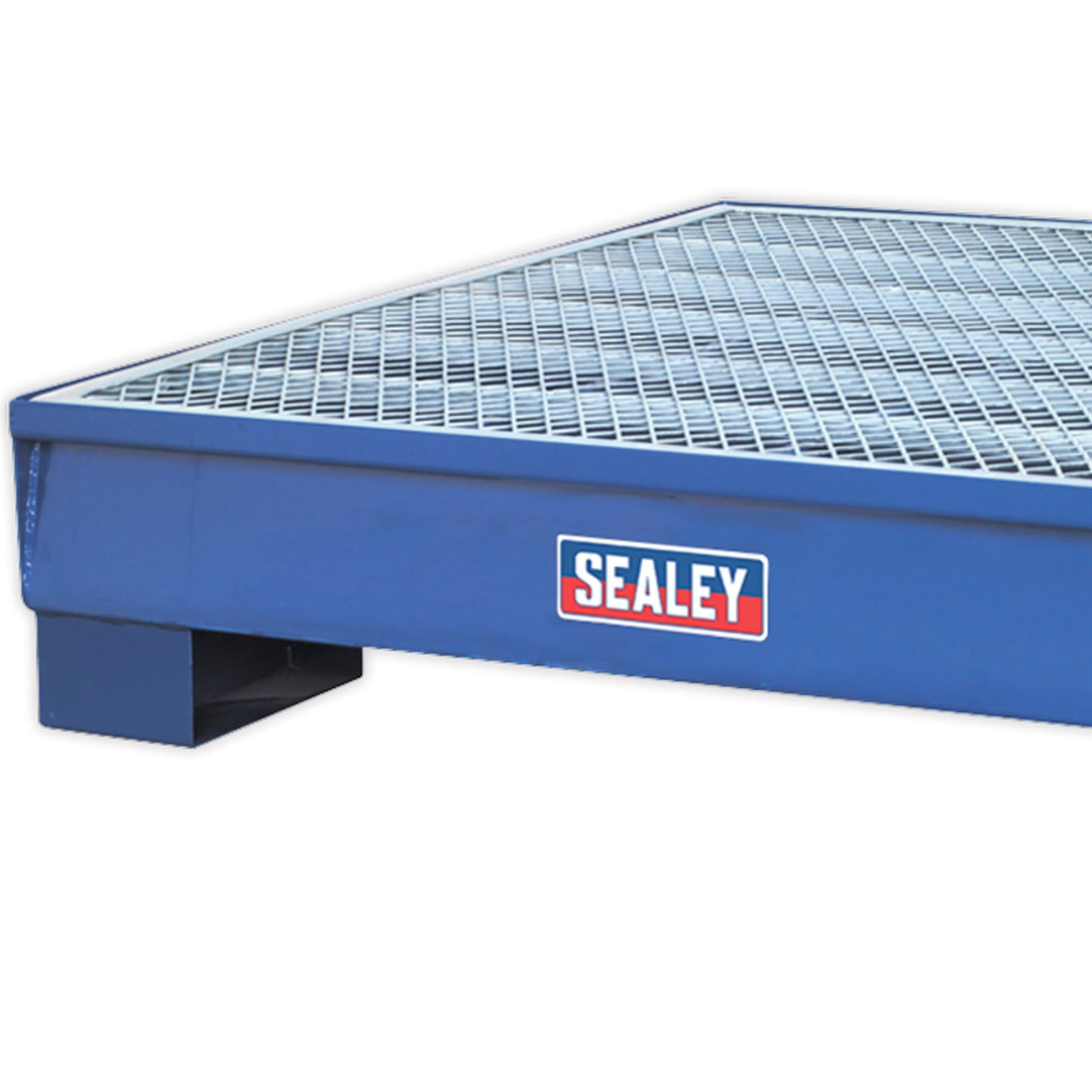 Sealey Barrel Bund 1200 x 1200 x 275mm Heavy-duty 1.75mm steel.