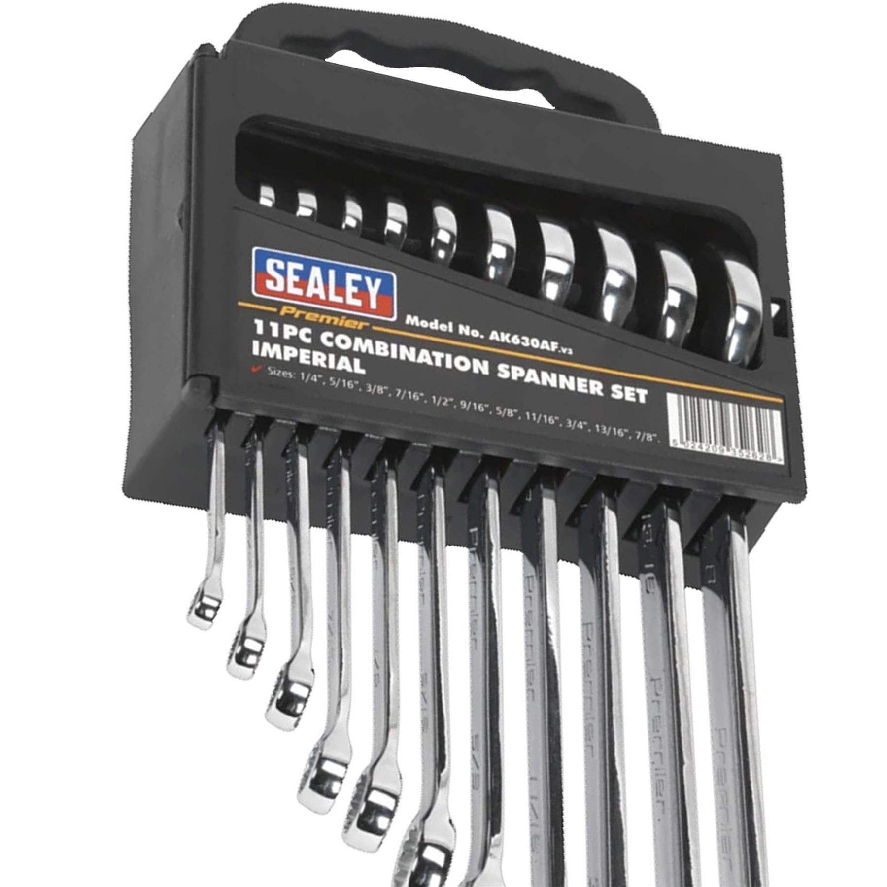 Sealey Combination Spanner Set 11pc Imperial