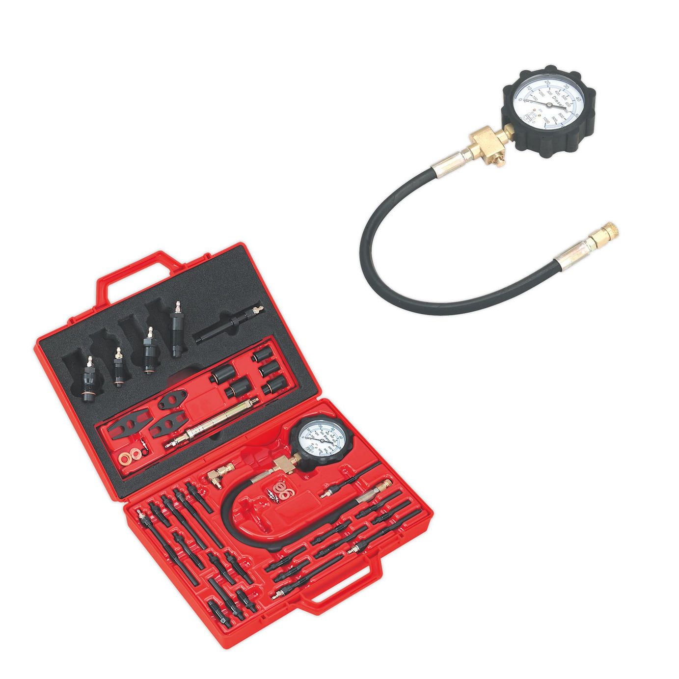 Sealey Diesel Engine Compression Test Kit - Master Storage Case