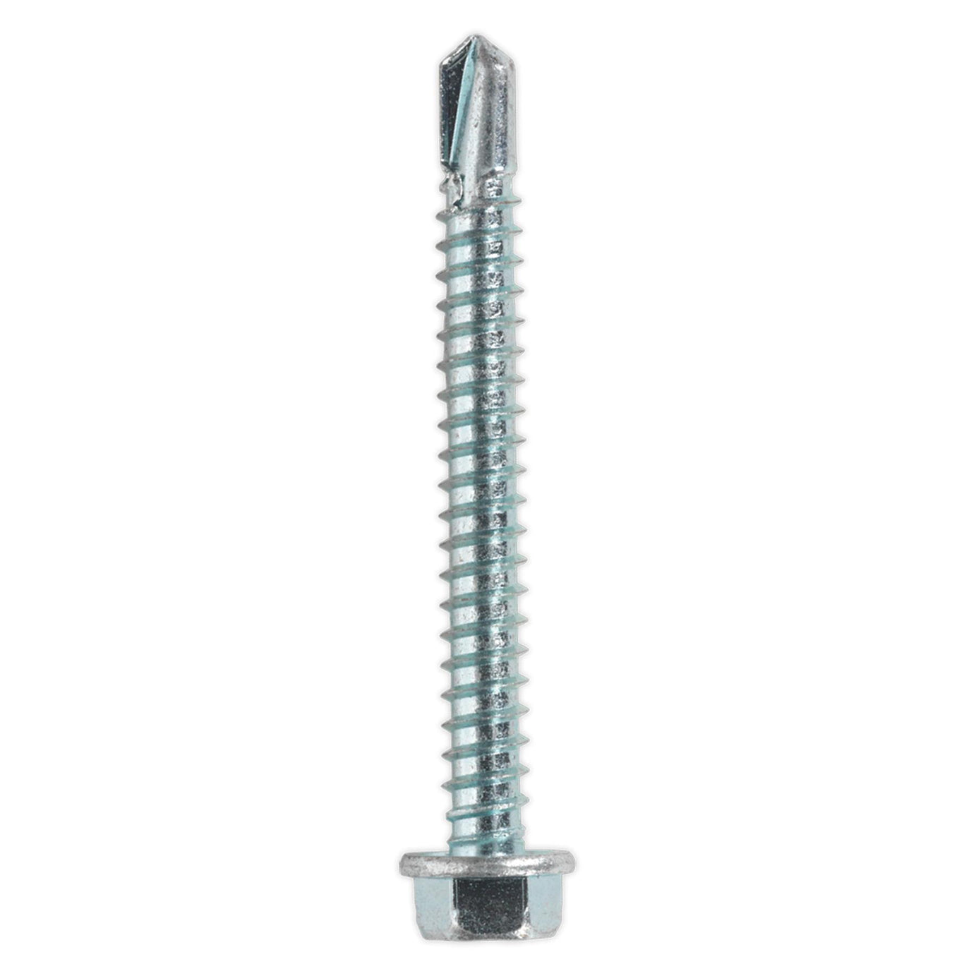 Sealey Self Drilling Screw 5.5 x 50mm Hex Head Zinc Pack of 100