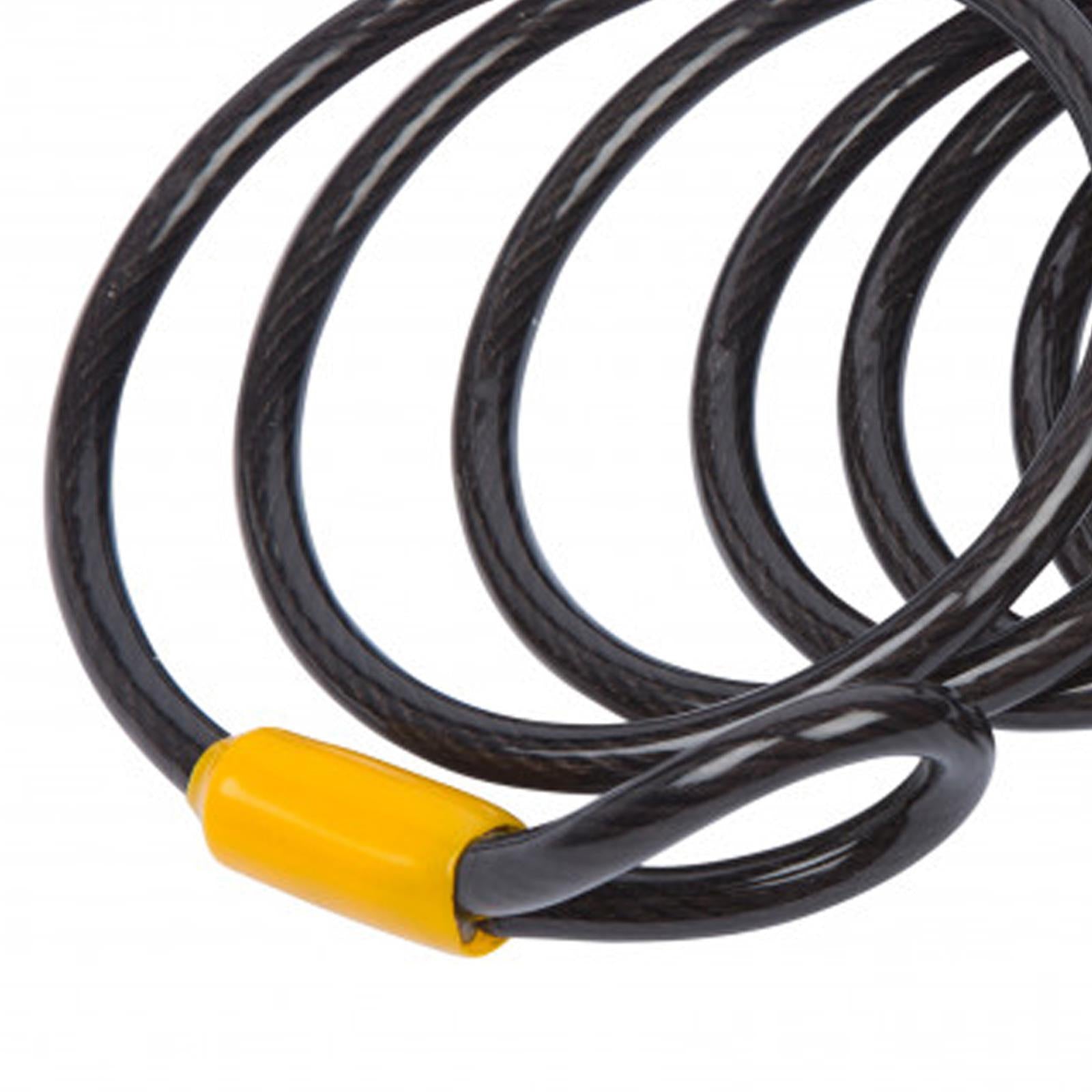 BlueSpot Double Loop Bicycle Cable Bike Security Lock Chain Steel Core 2.5m x 8mm