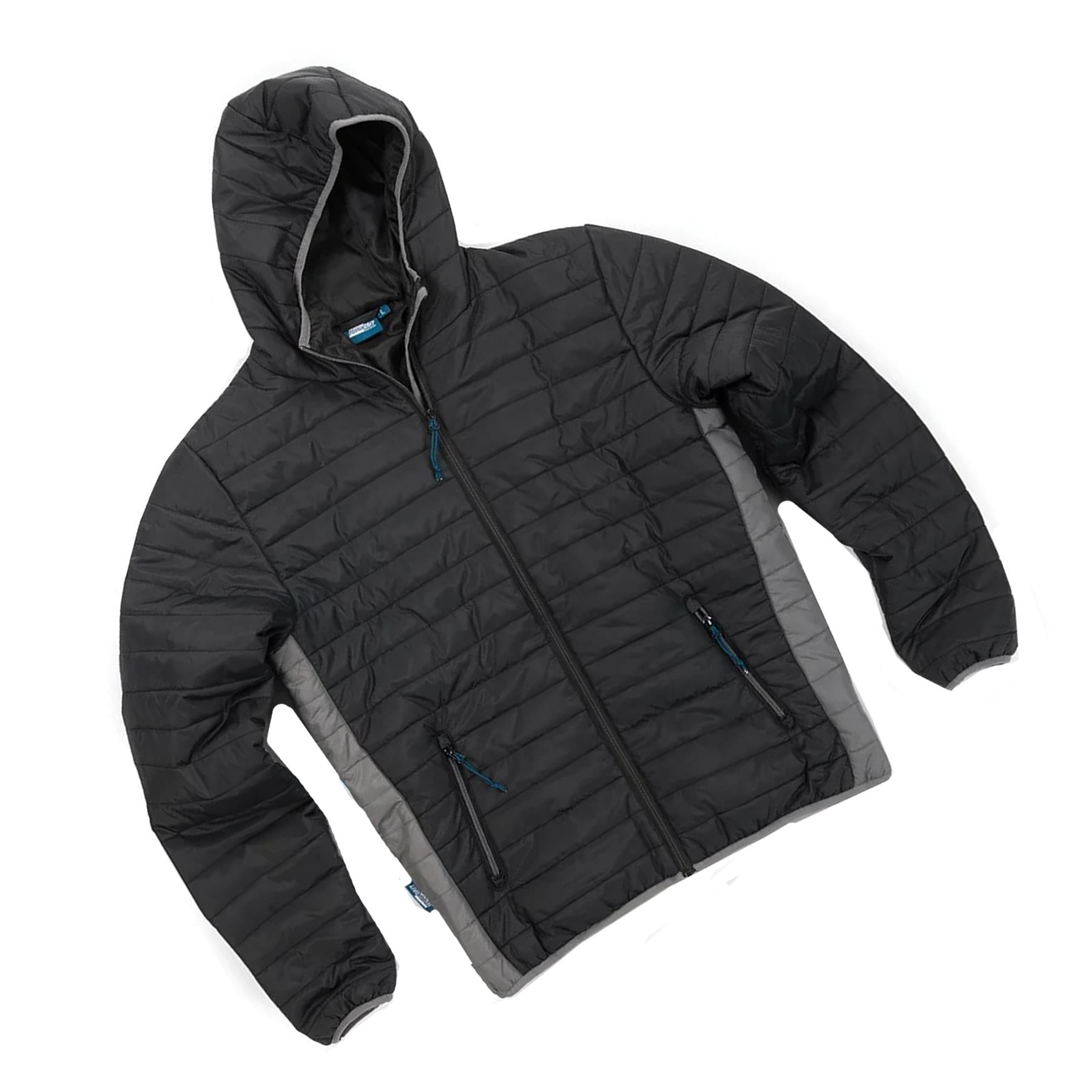 Tough Grit 2-Tone Trade Tech Windproof Jacket Coat Black/Charcoal S