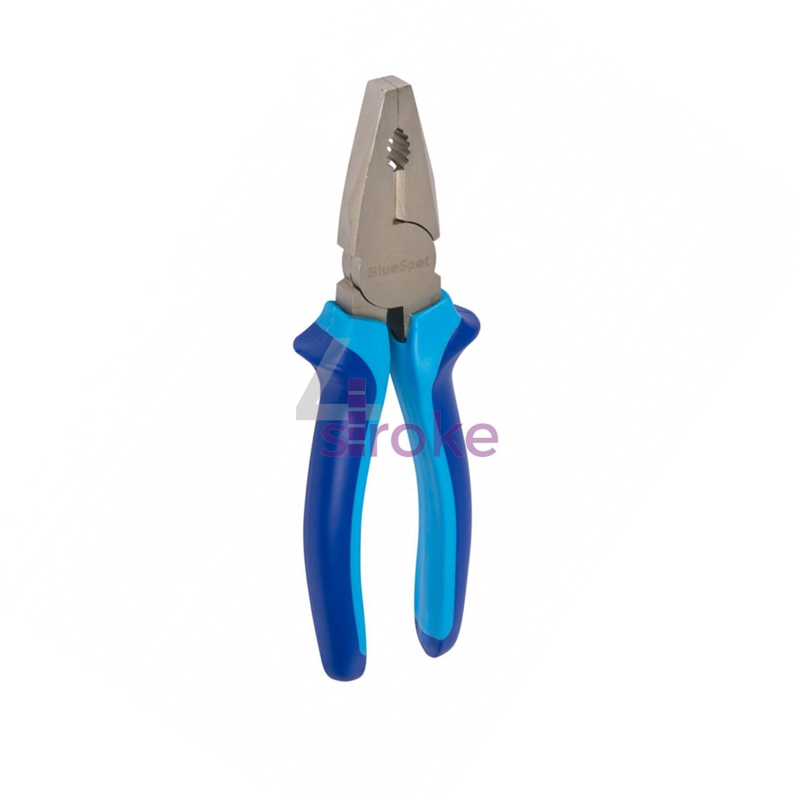 BlueSpot 200mm (8") Combination Plier Drop Forged Steel Soft Grip Vinyl Handles New Condition